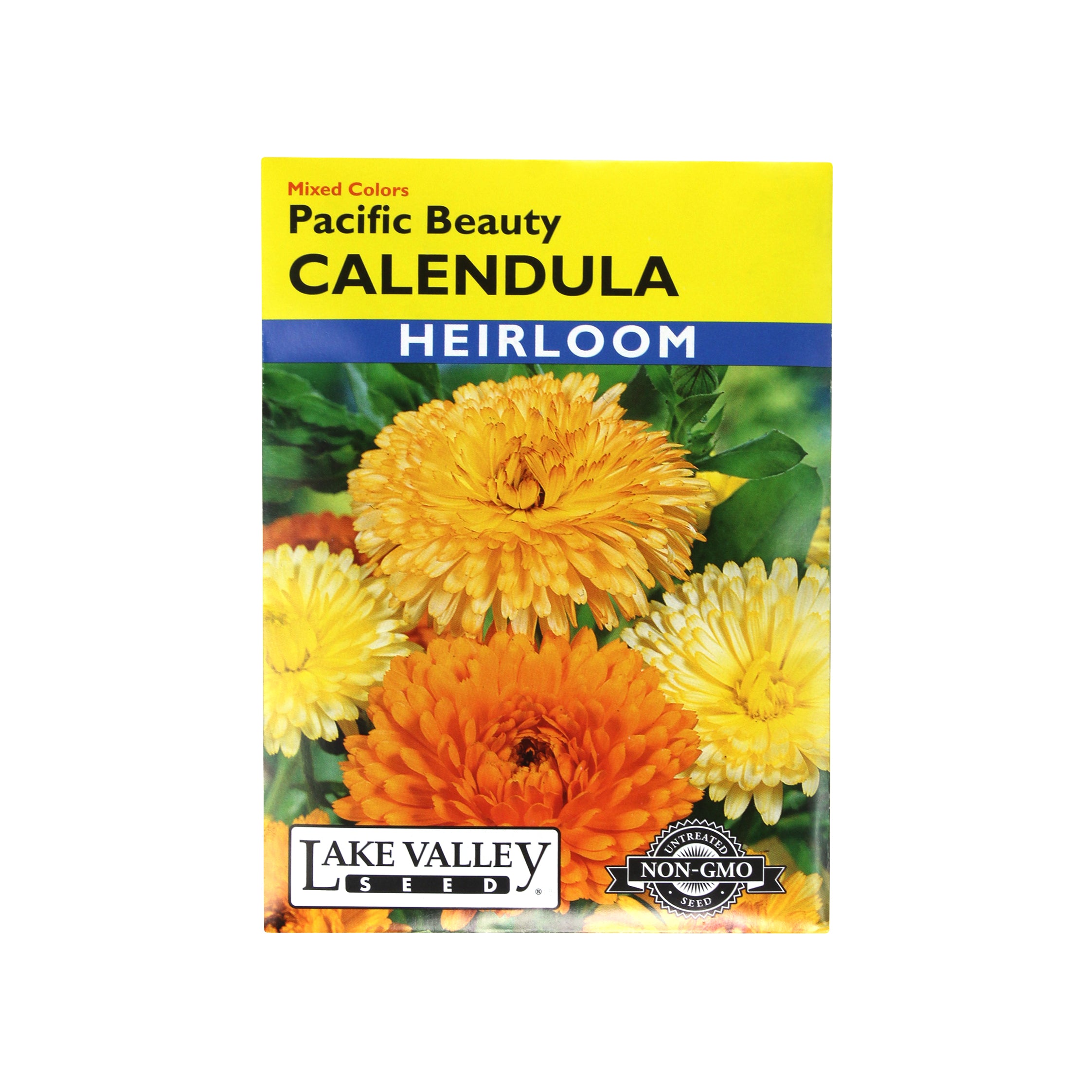 Lake Valley Seed Calendula, Pacific Beauty Mixed Colors Flower, 1g