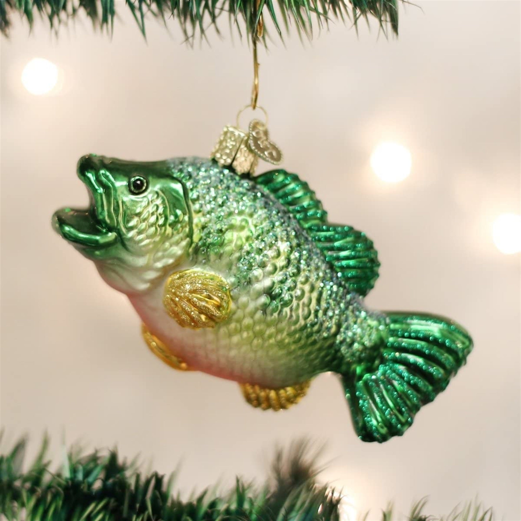 Old World Christmas Largemouth Bass Glass Blown Ornament