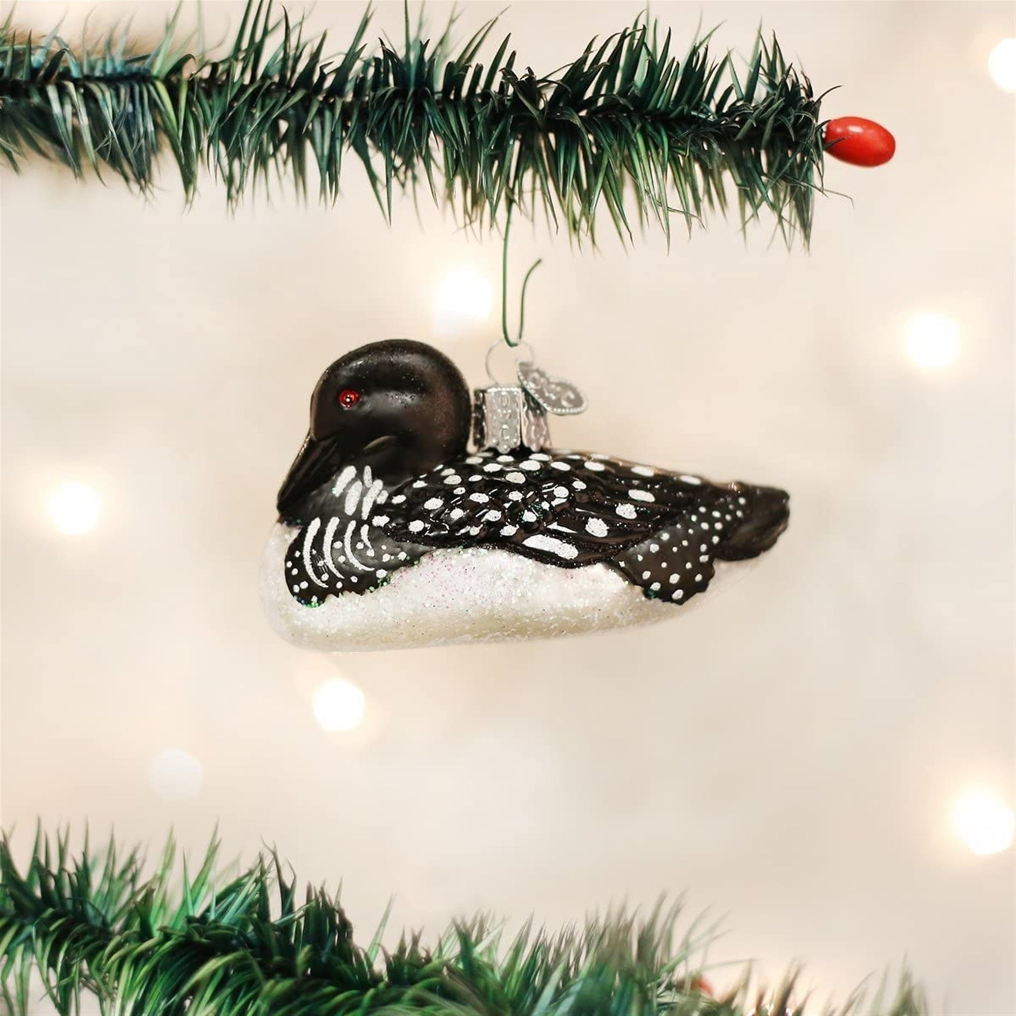 Old World Christmas Blown Glass Christmas Ornament, Loon