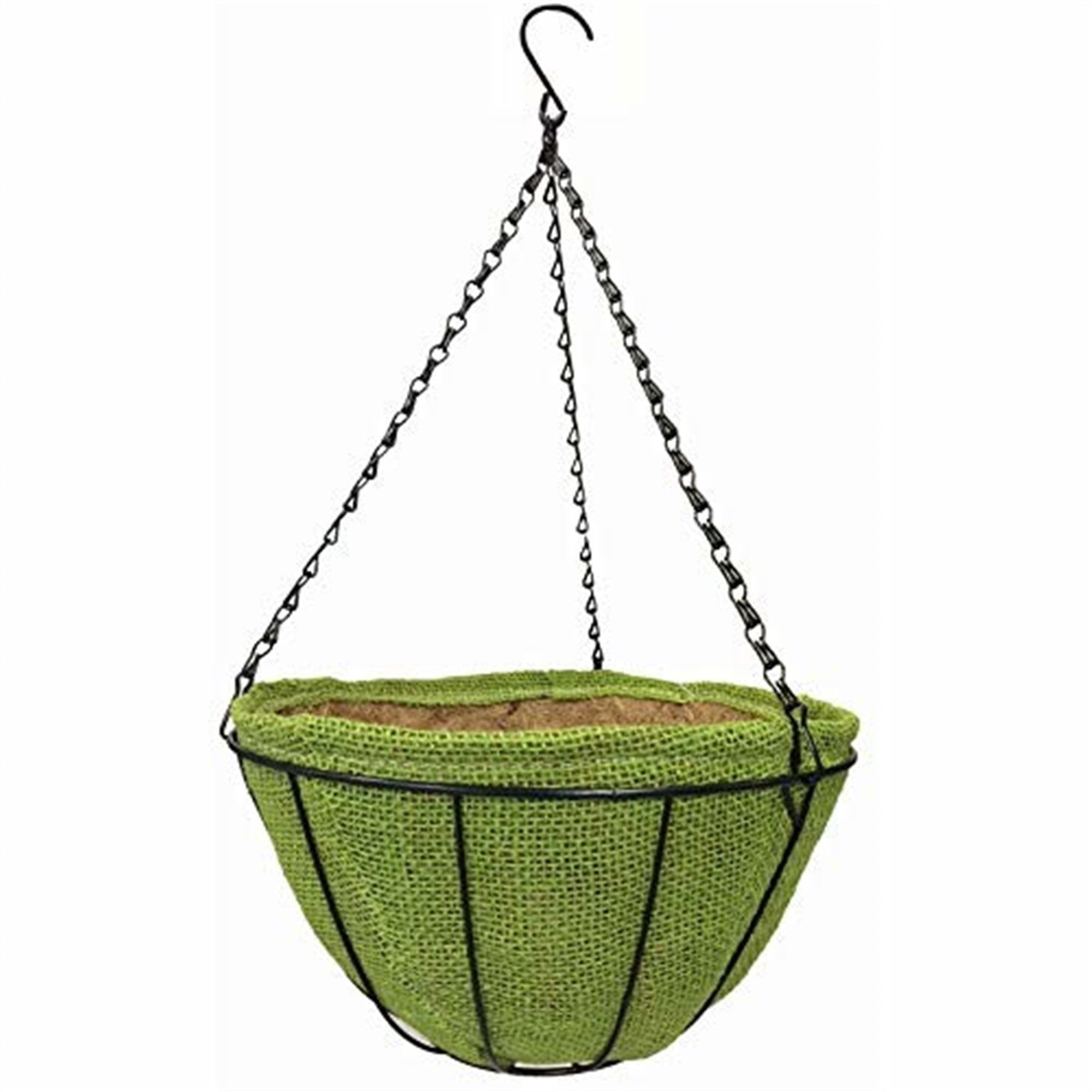 Gardener's Select Hanging Basket with Jute Coco Liner, 14