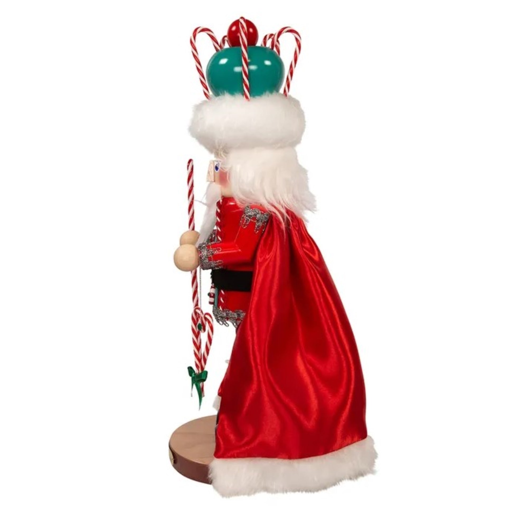 Steinbach Limited Edition Big Nutcracker, North American Santa Series, 7th in the Series, Peppermint King Santa, 16"