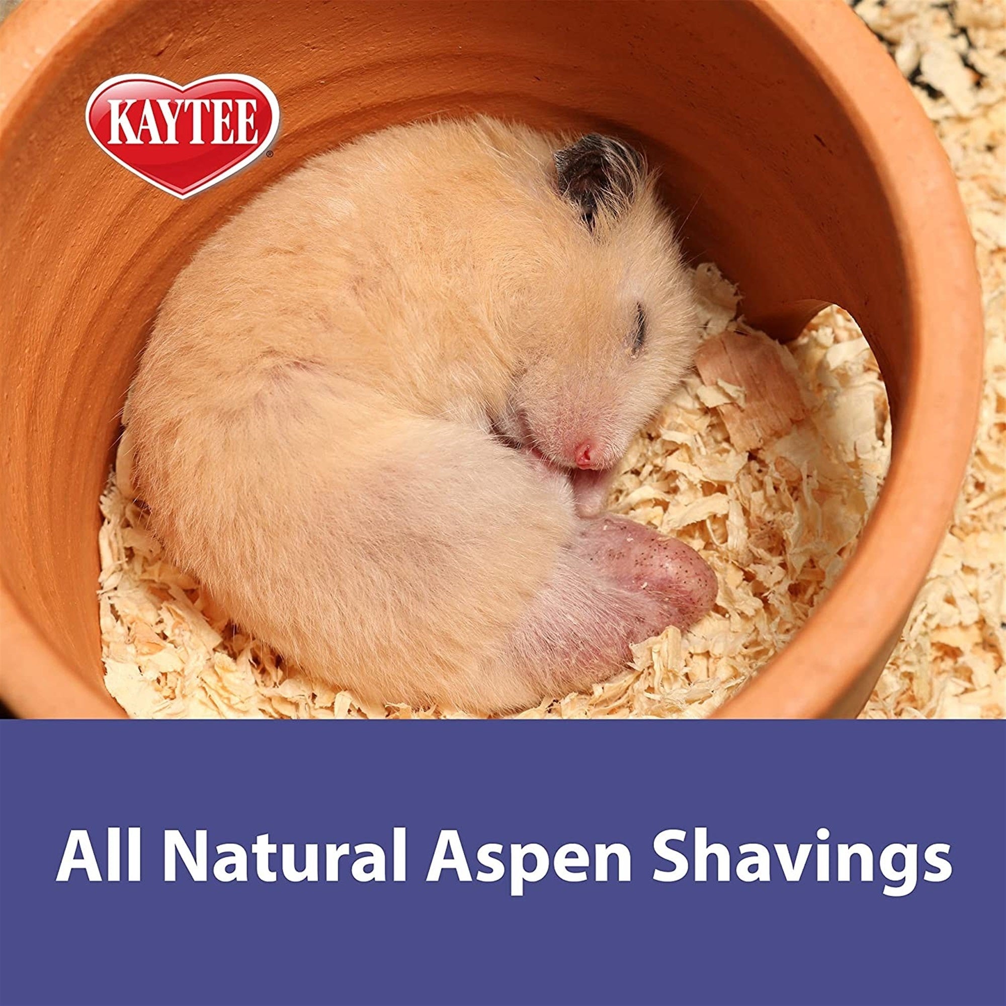 Kaytee All Natural Aspen Small Pet Bedding, 2 CF (expands to 4 CF)