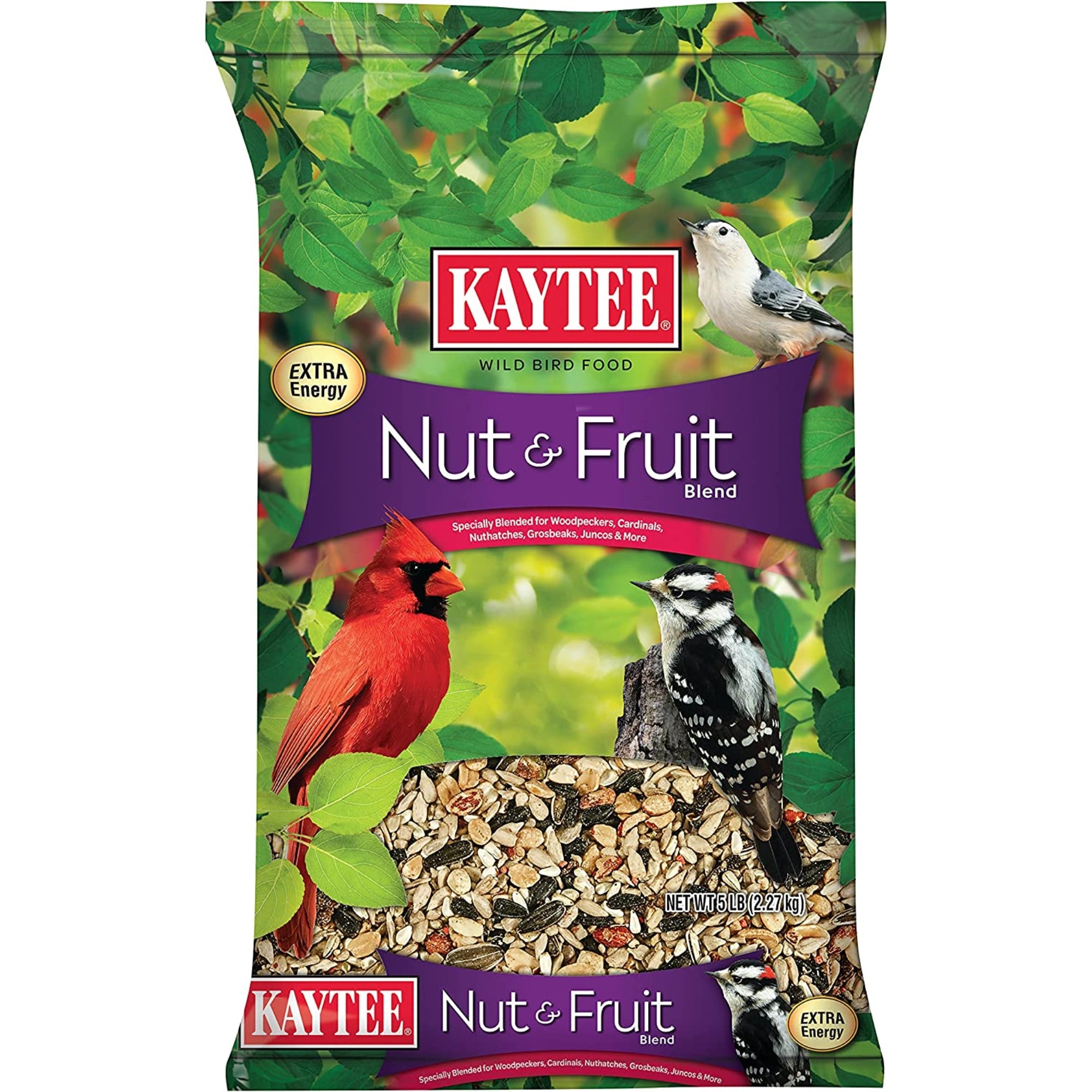 Kaytee Nut & Fruit Blend Wild Bird Food, 5 Pounds