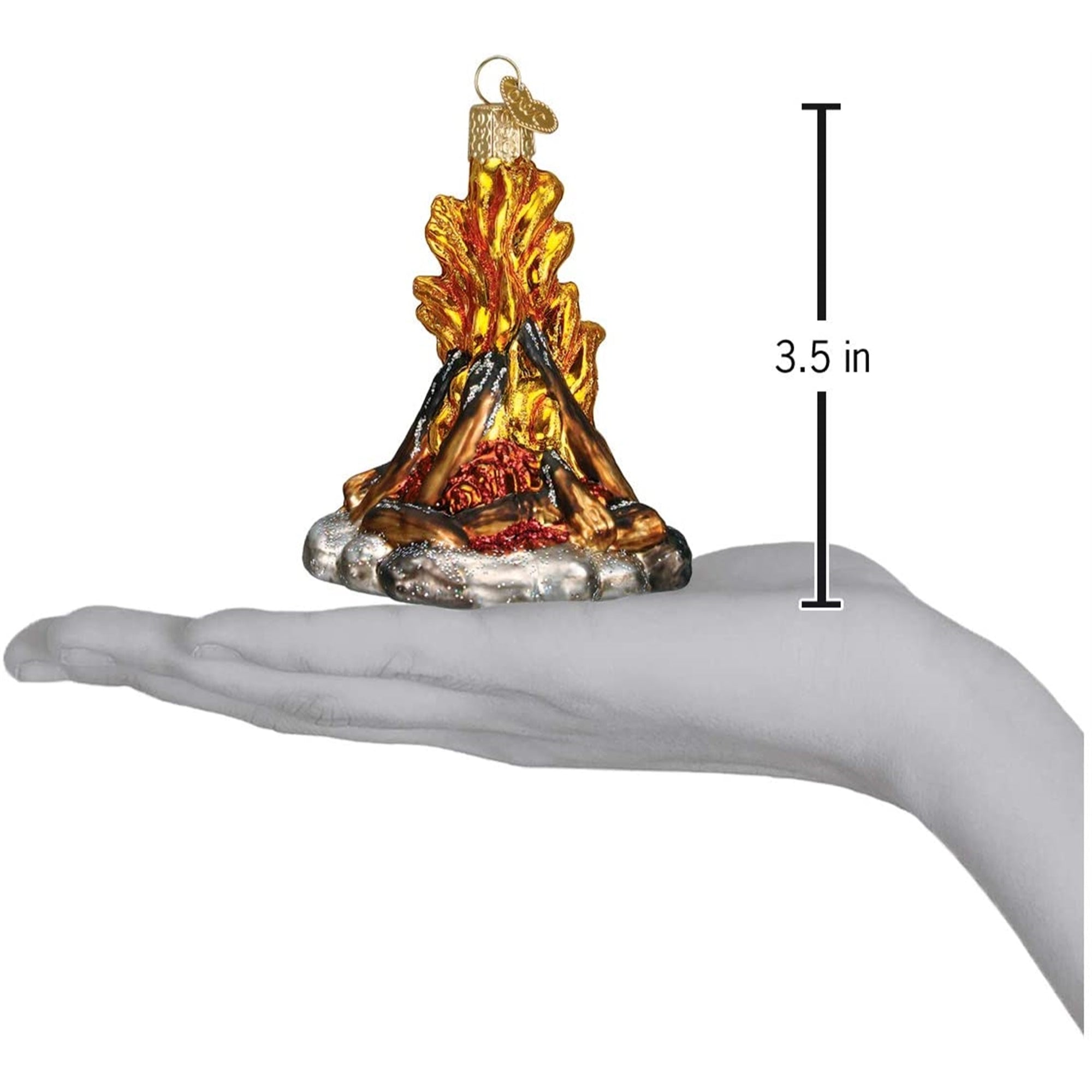 Old World Christmas Glass Blown Campfire Ornament for Christmas Tree