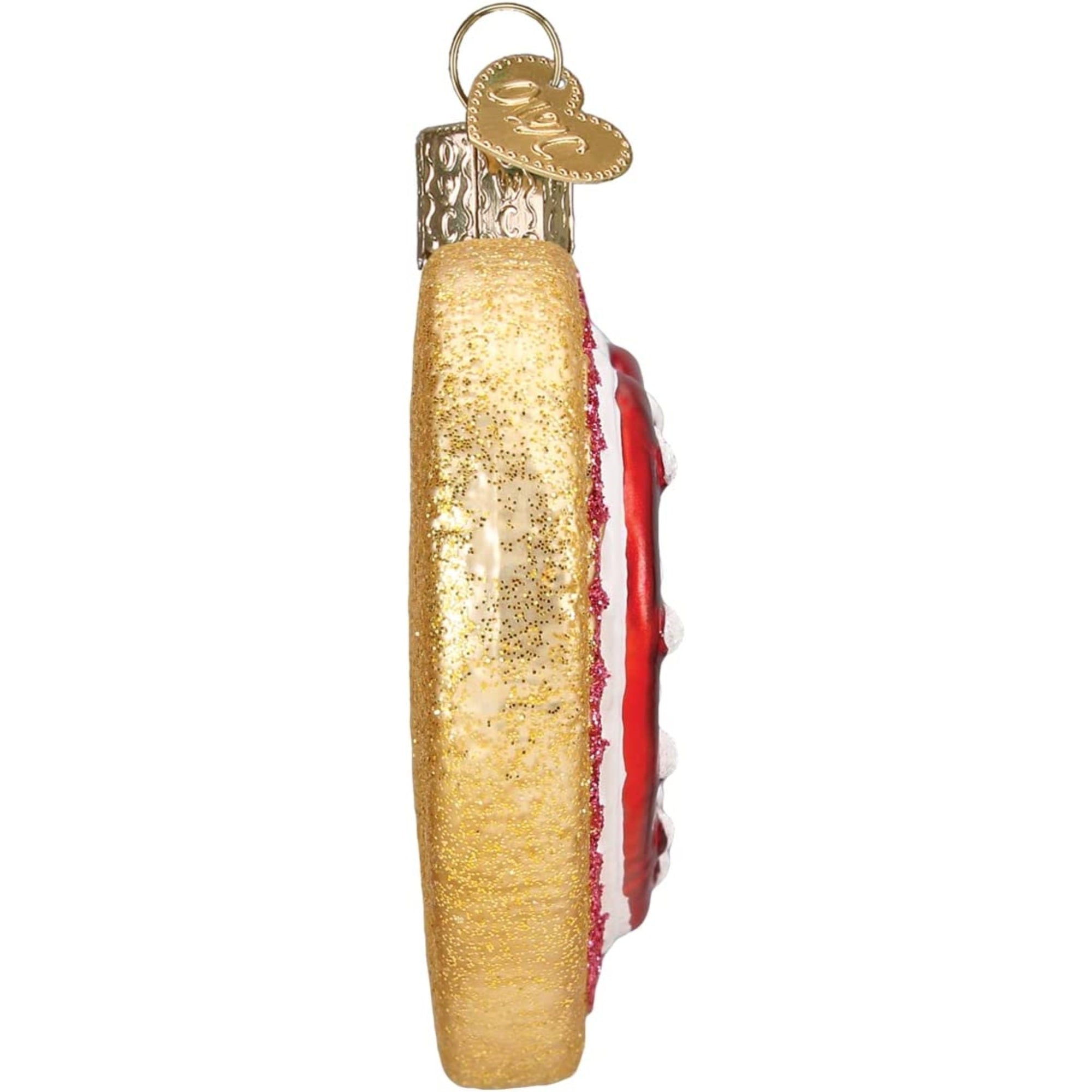 Old World Christmas Blown Glass Christmas Ornament, Heart Shaped Cookie