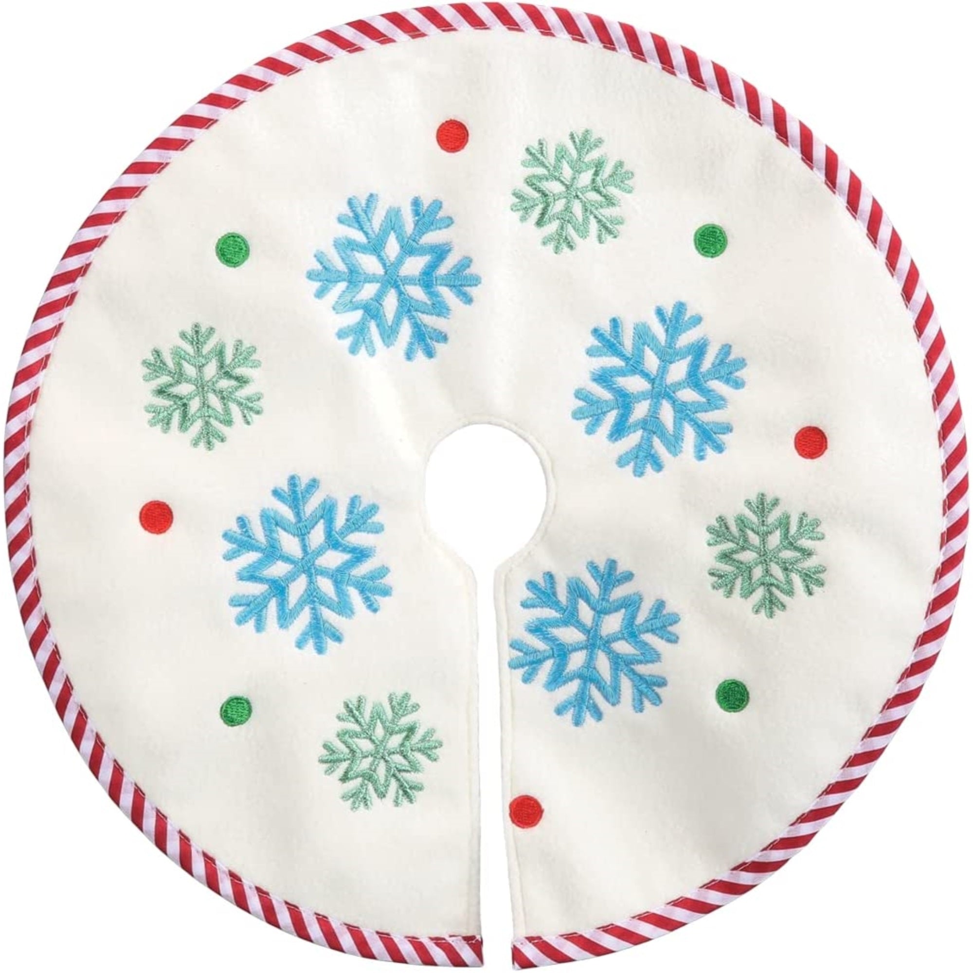 Old World Christmas Mini Snowflake Tree Skirt, 12"