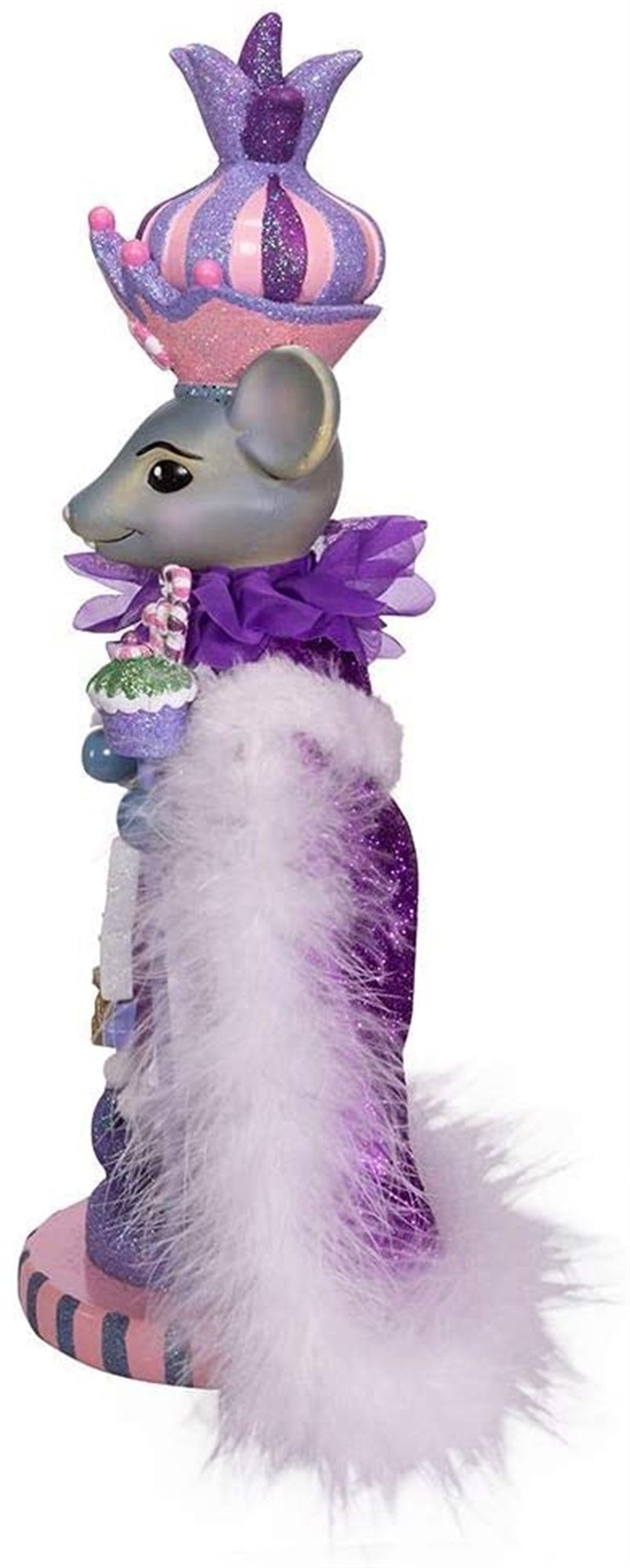 Kurt Adler Hollywood Sugar Plum Mouse King Nutcracker, Multi, 15"