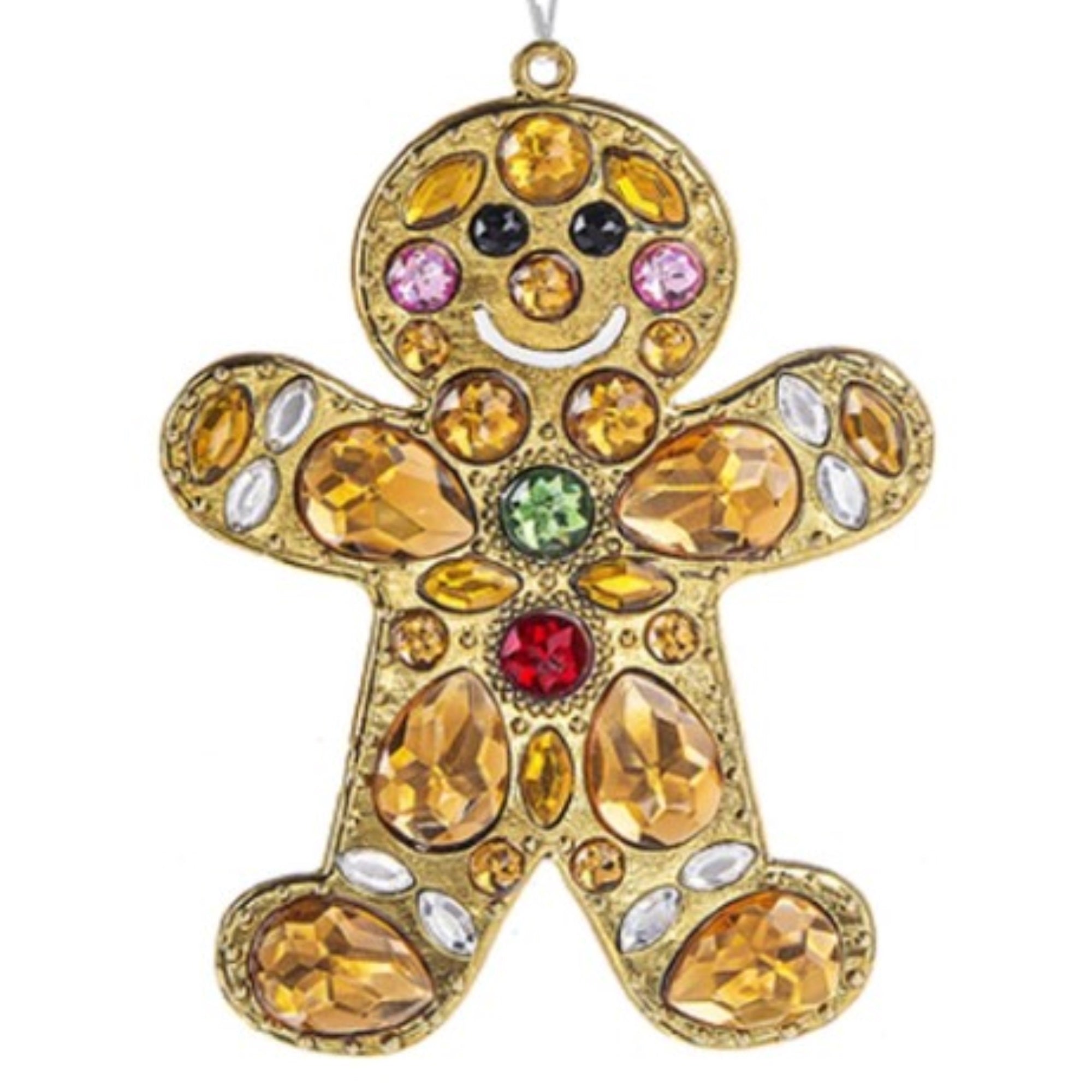 Ganz Crystal Expressions Christmas Holiday Gingerbread Man Hanging Ornament