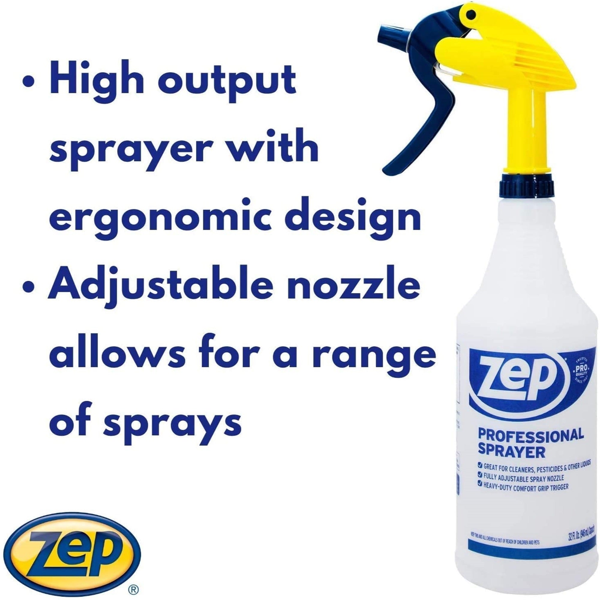 Zep (#HDPRO36) Commercial Professional Spray Bottle, 32 oz