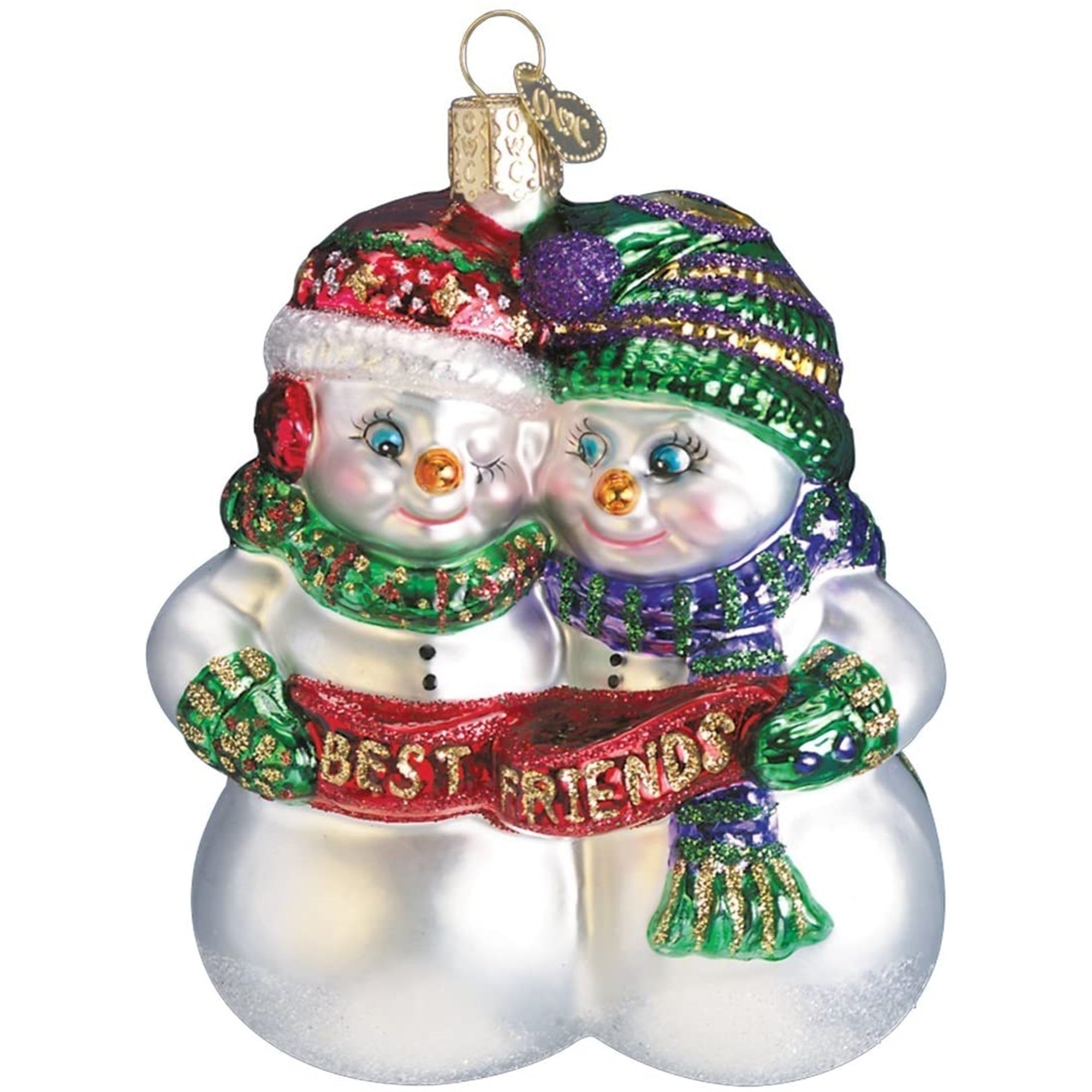 Old World Christmas Blown Glass Christmas Ornament, Best Friends