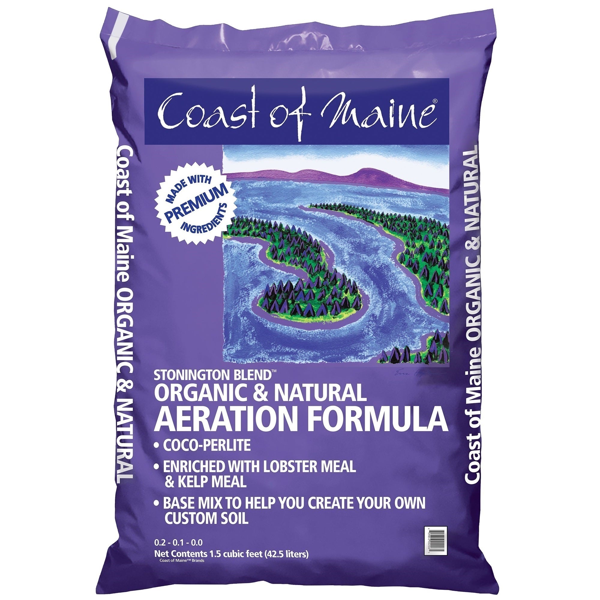Coast of Maine Stonington Blend Organic & Natural Aeration Formula for Custom Soil, 1.5 CF
