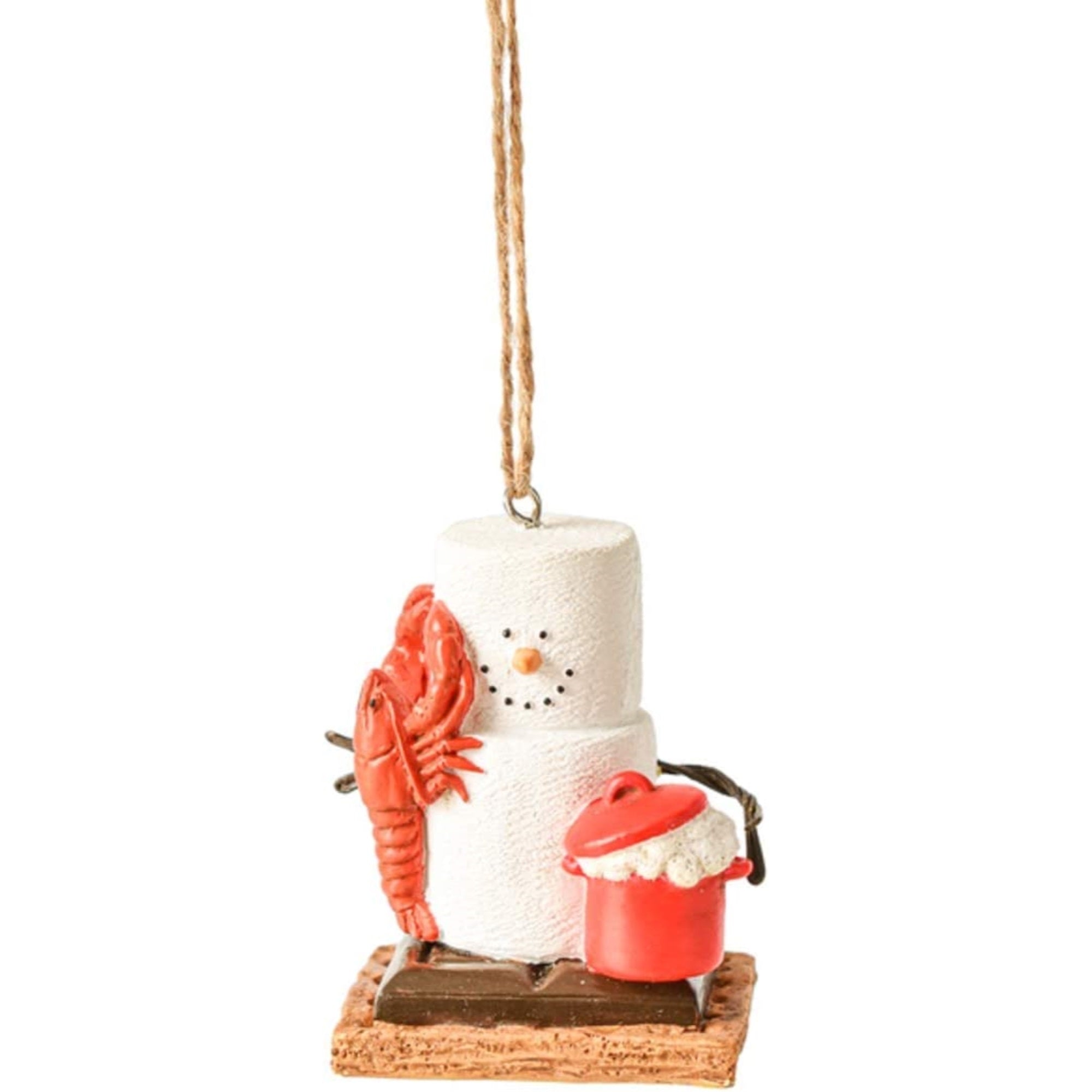 Ganz Smores Lobster Snowman Plastic Holiday Christmas Ornament