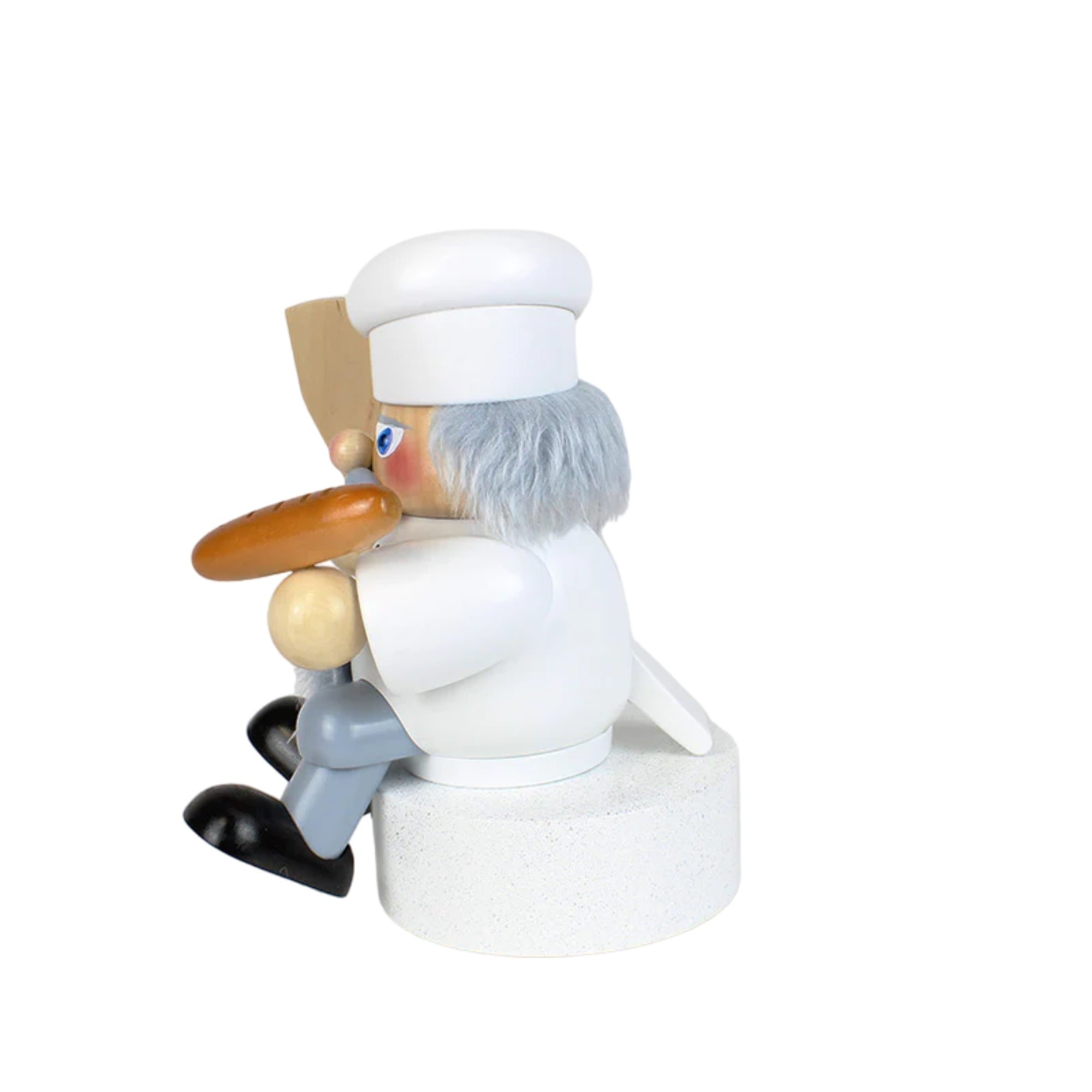 Steinbach Wooden Shelf Sitter Nutcracker, German Christmas Decoration, Bread Baker, 8"