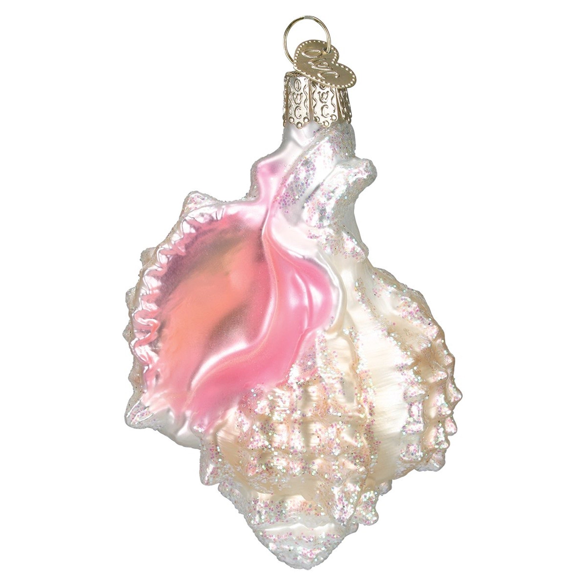 Old World Christmas Beach Shells Glass Blown Ornaments Mexican Seashell