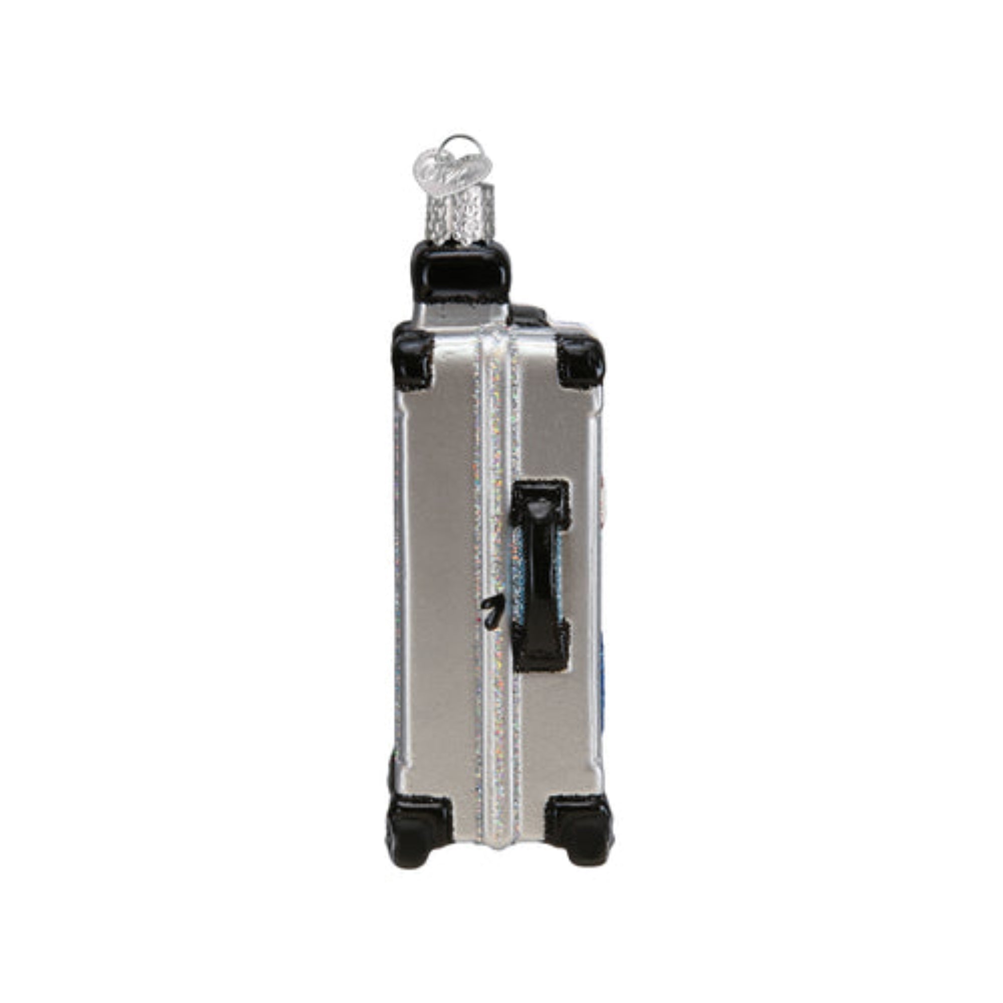 Old World Christmas Rolling Suitcase Blown Glass Holiday Ornament For Tree