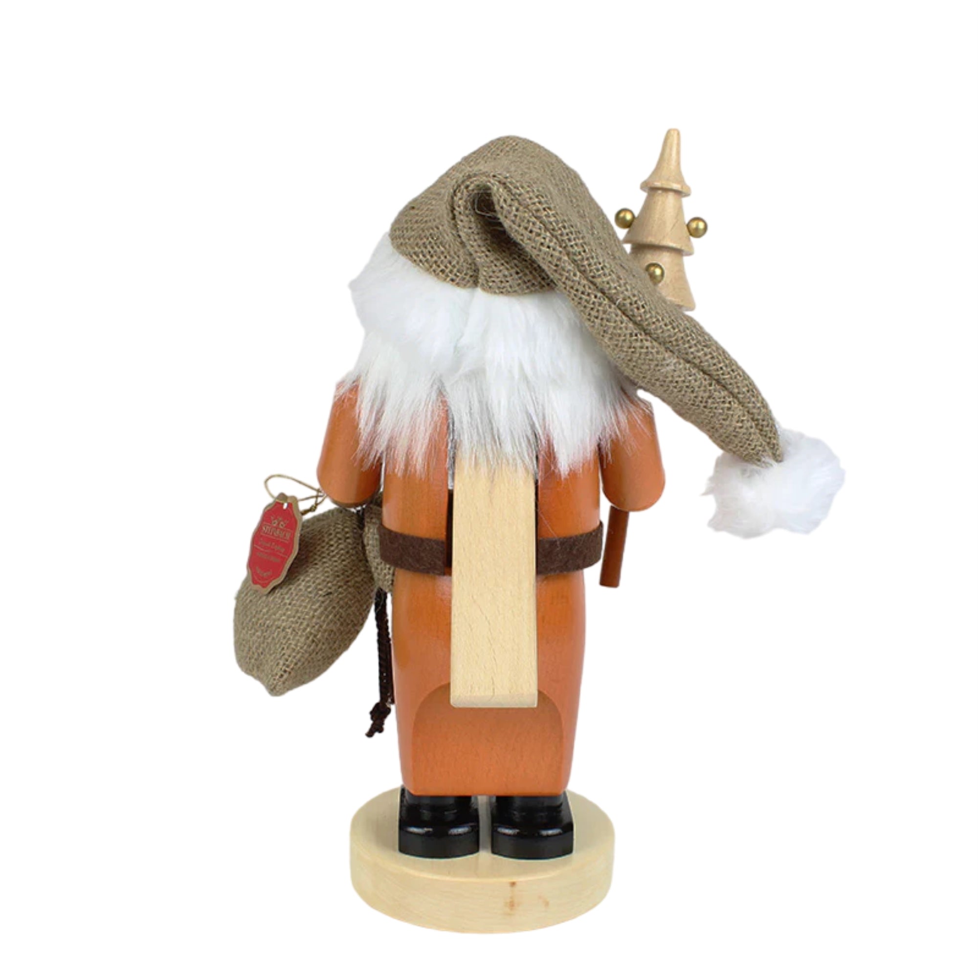 Steinbach Wooden Big Nutcracker, German Christmas Decoration, Santa Claus Natural, 10.5"