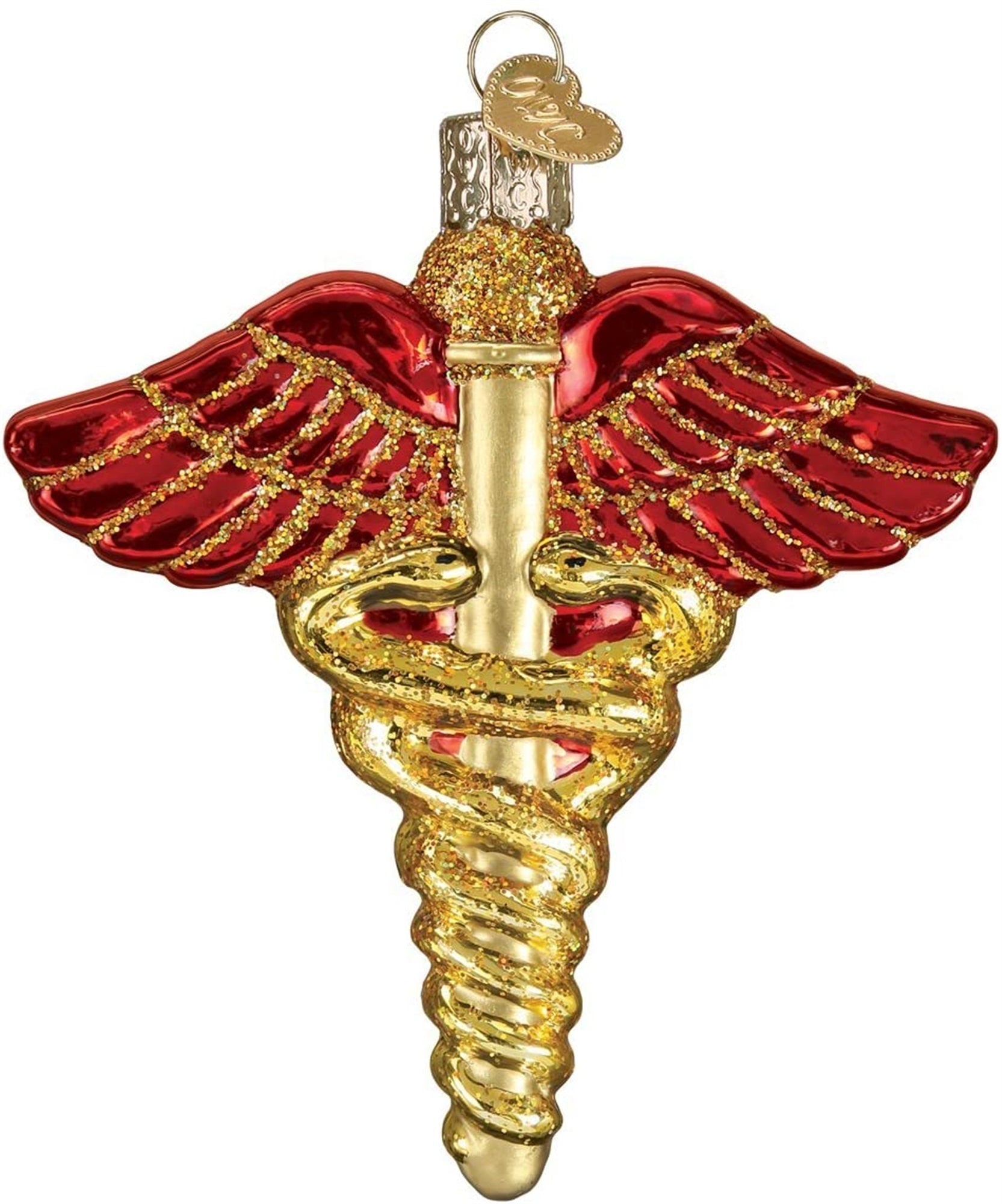 Old World Christmas Blown Glass Christmas Ornament, Medical Symbol Doctor Tools