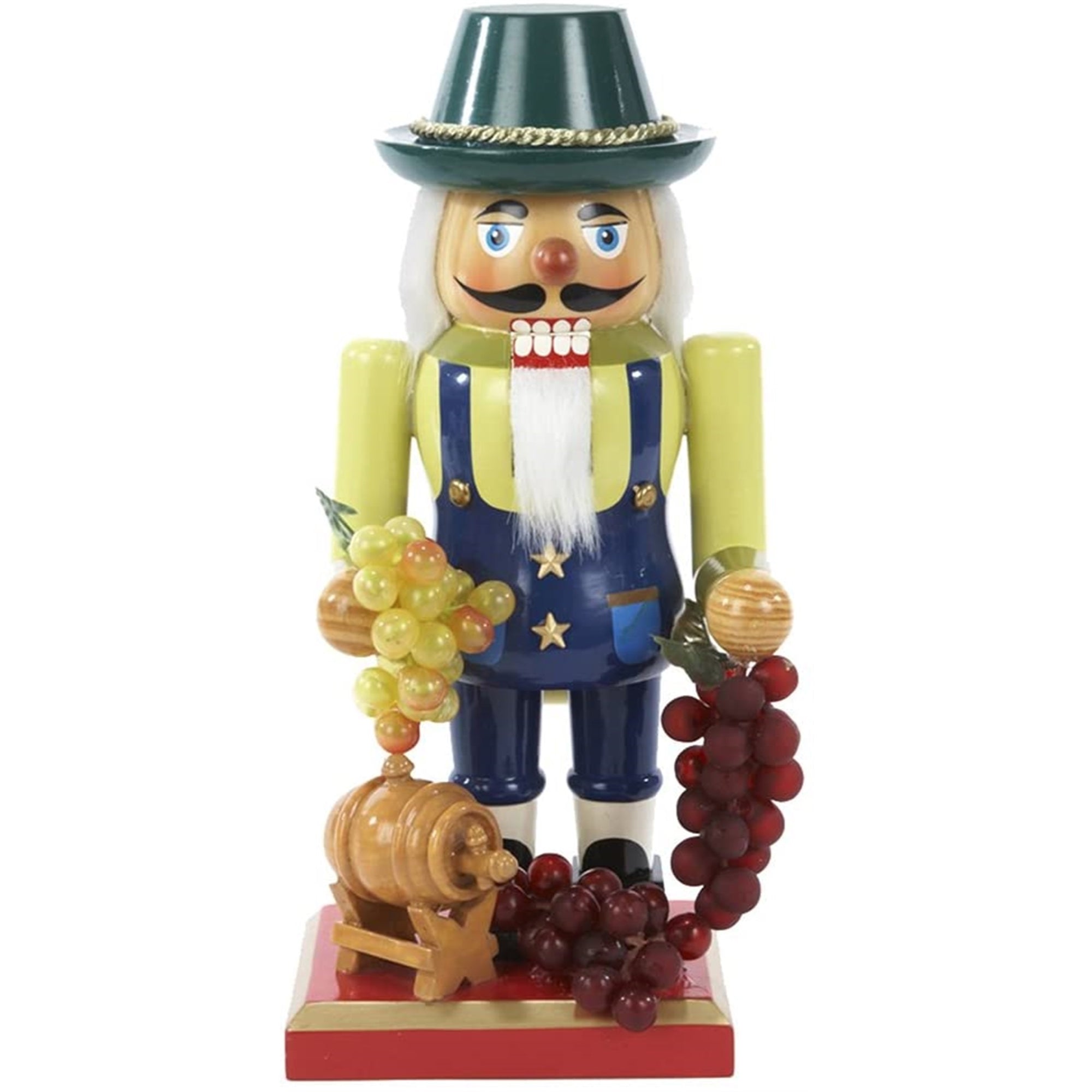 Kurt Adler Chubby Nutcracker Collection, Winemaker Nutcracker, 10.25"