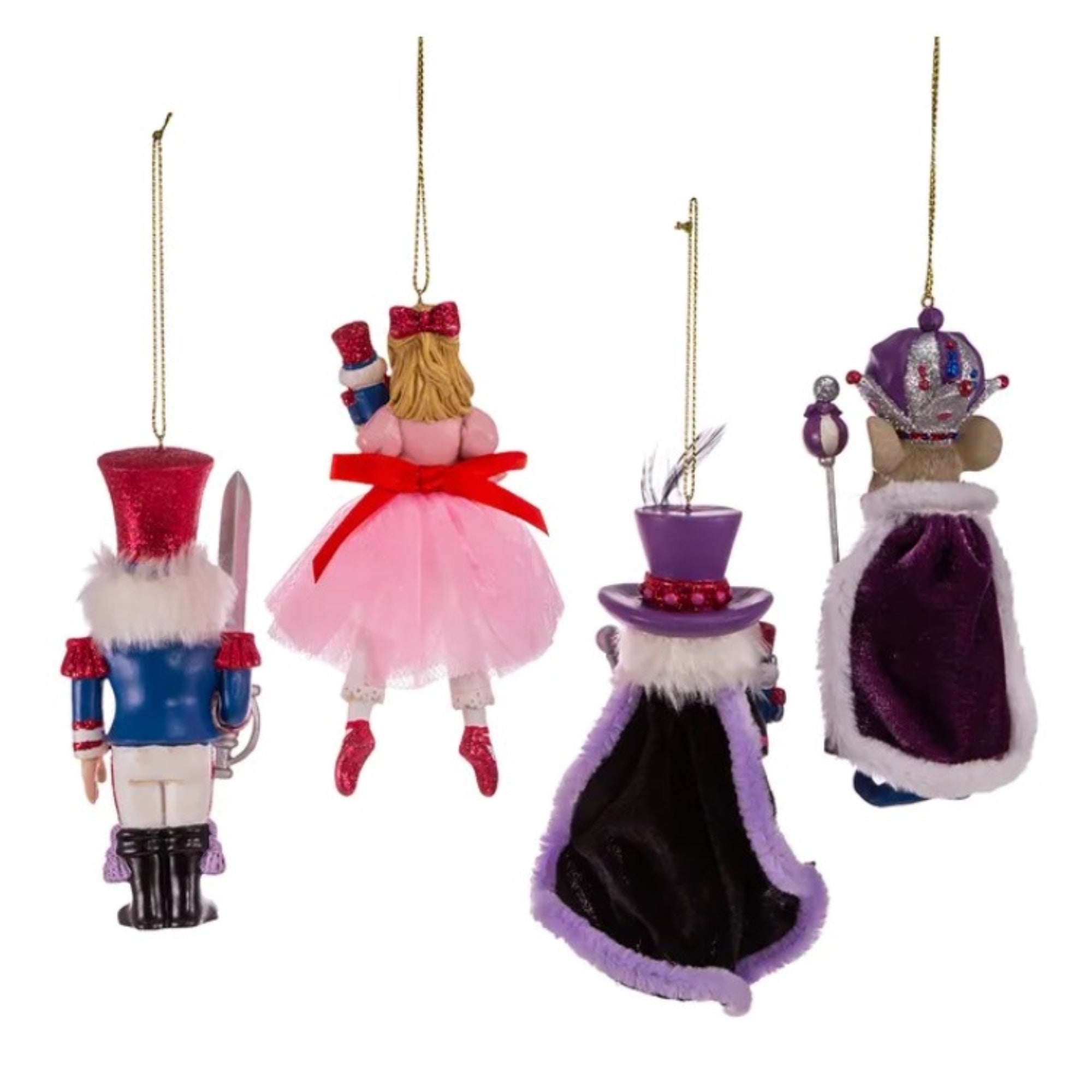 Kurt Adler Ornament For Christmas Tree, Nutcracker Suite (4 piece set)