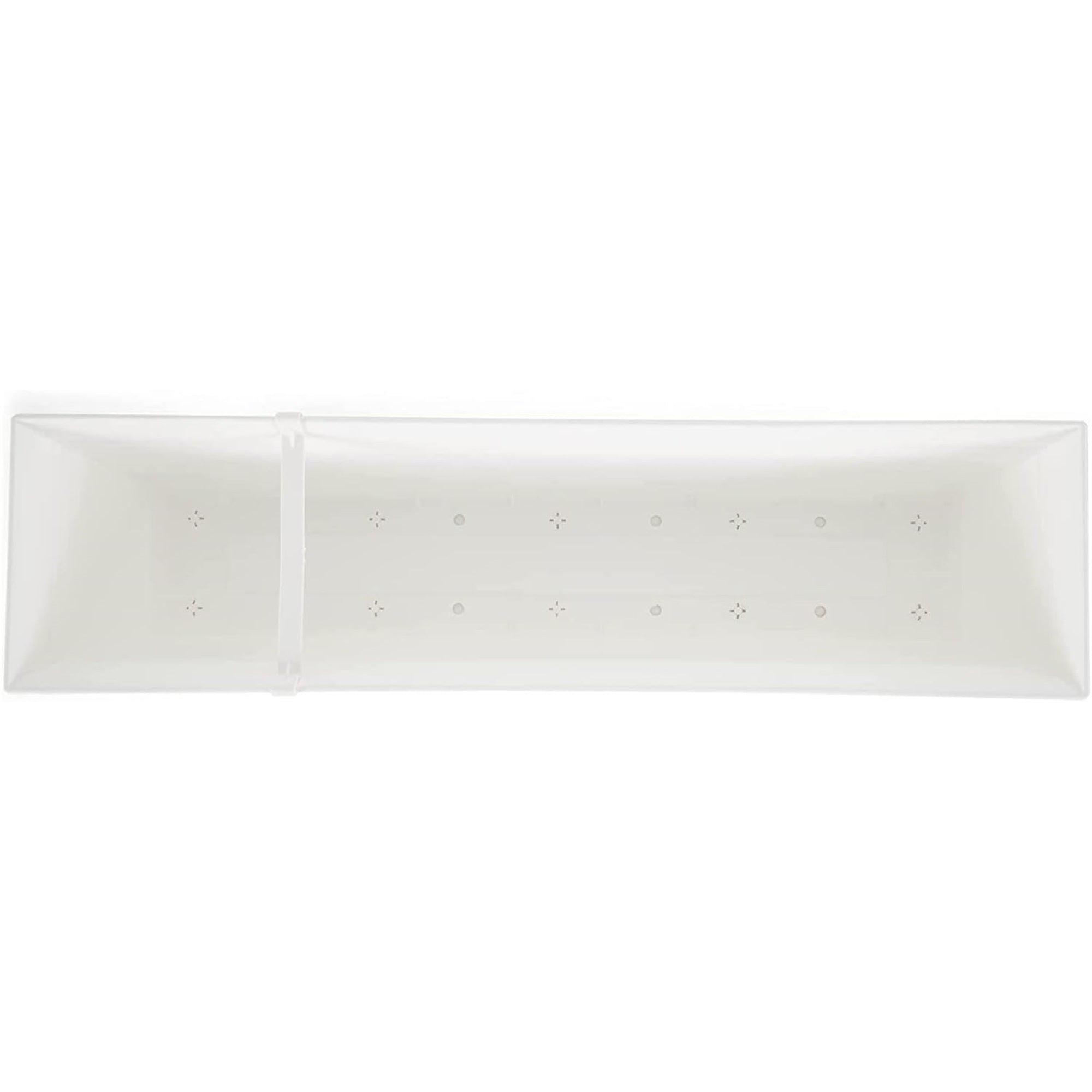 The HC Companies Plastoc Eclipse Window Planter, White, 24"