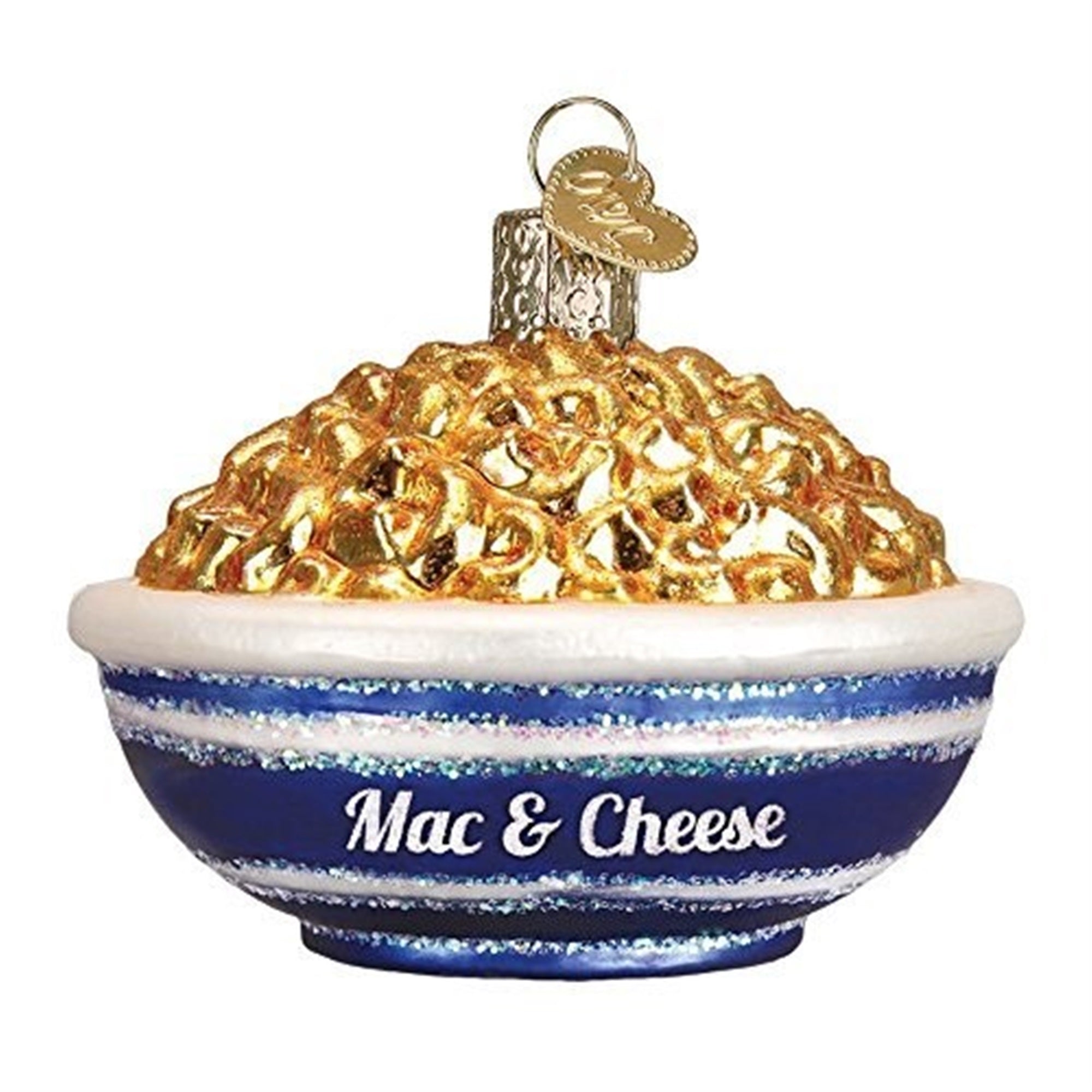 Old World Christmas Blown Glass Christmas Ornament, Mac and Cheese