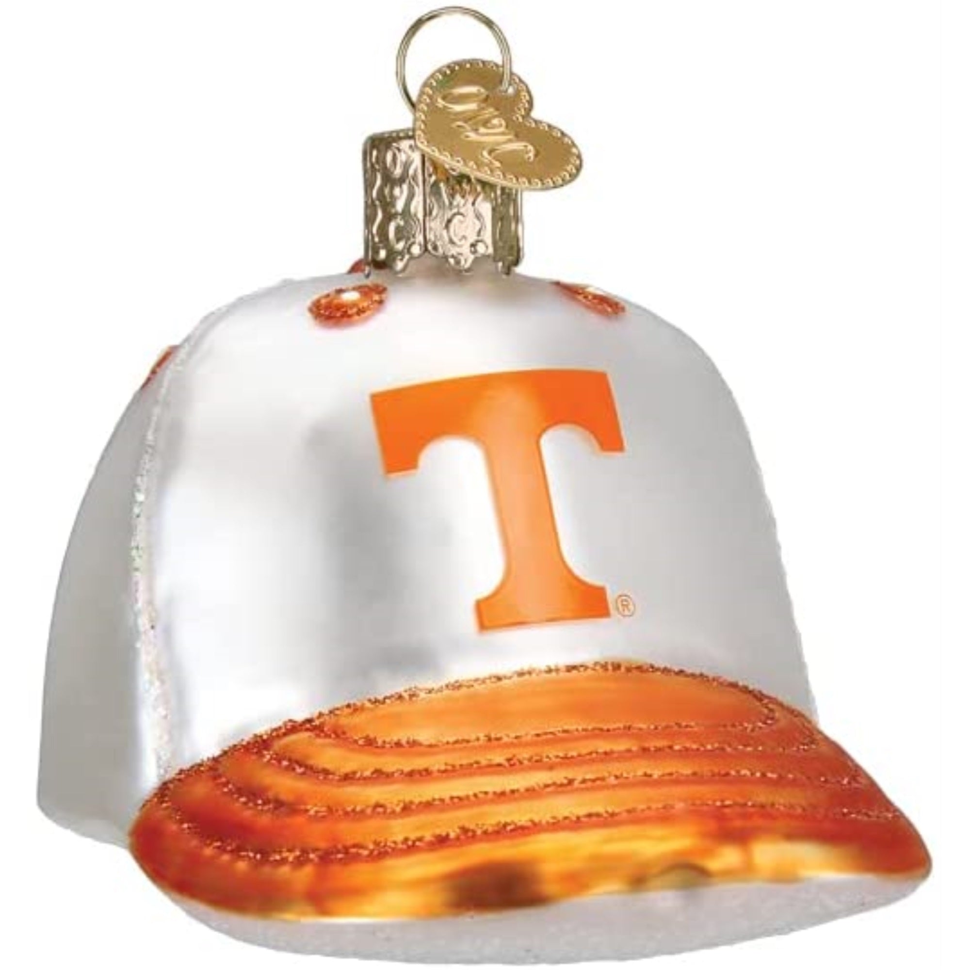 Old World Christmas Glass Blown Ornament,Tennessee Baseball Cap 3.5"