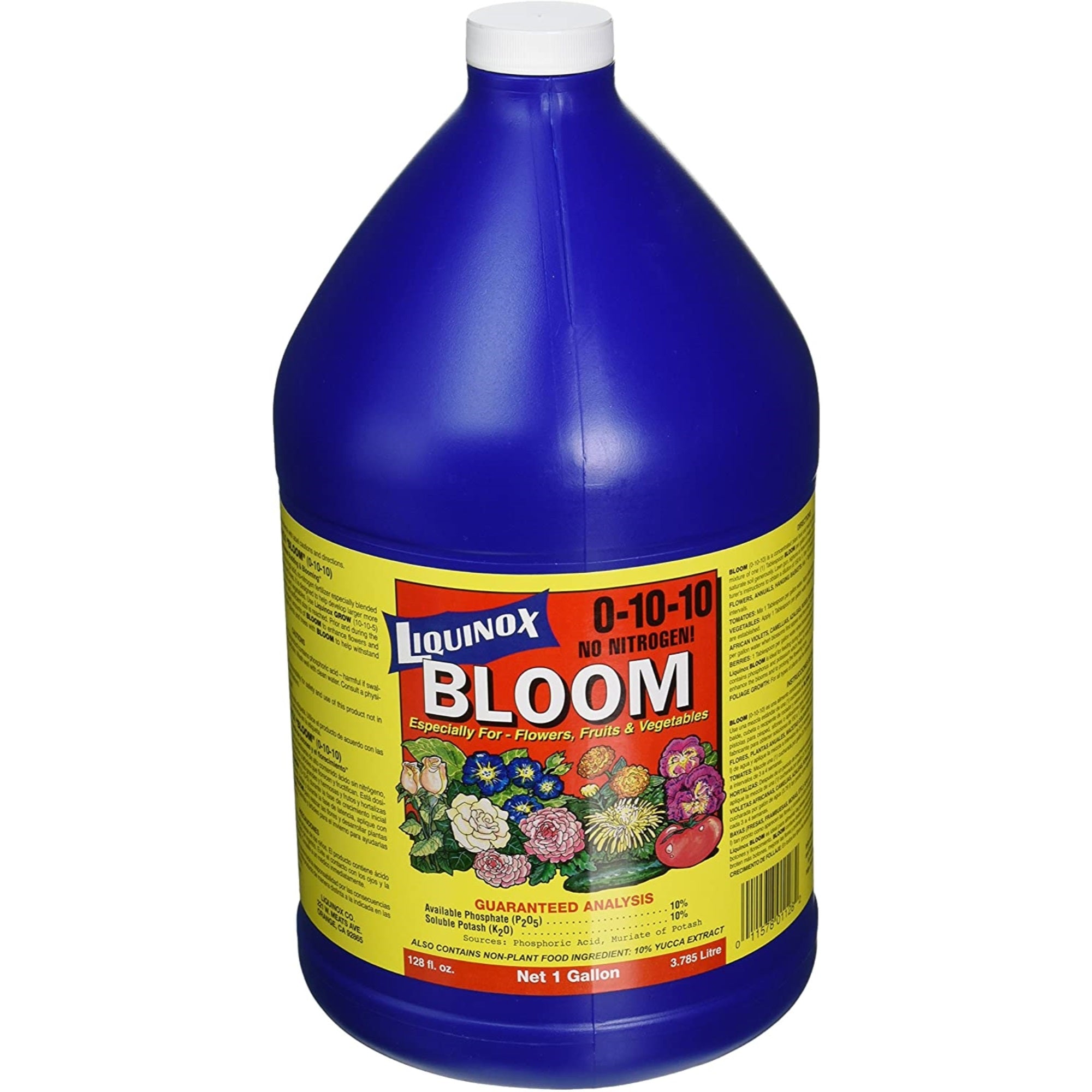 Liquinox 0-10-10 Flower Bloom Liquid RTU Fertilizer, 1 Gallon Bottle
