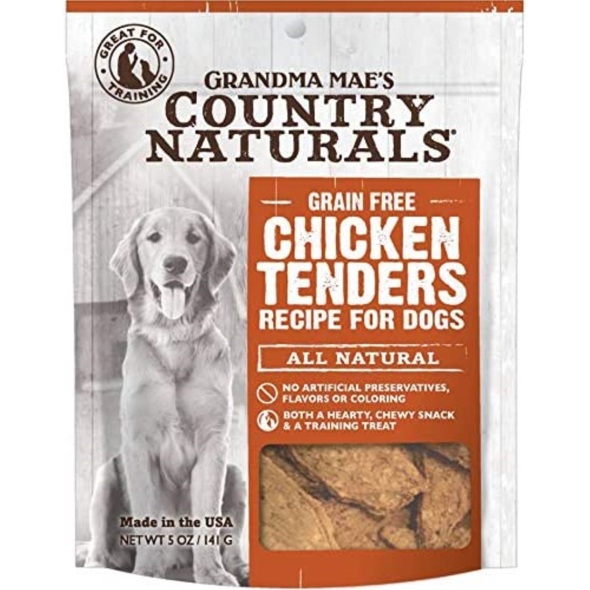 Grandma Mae's Country Natural Grain Free Chicken Dog Treats, 5oz