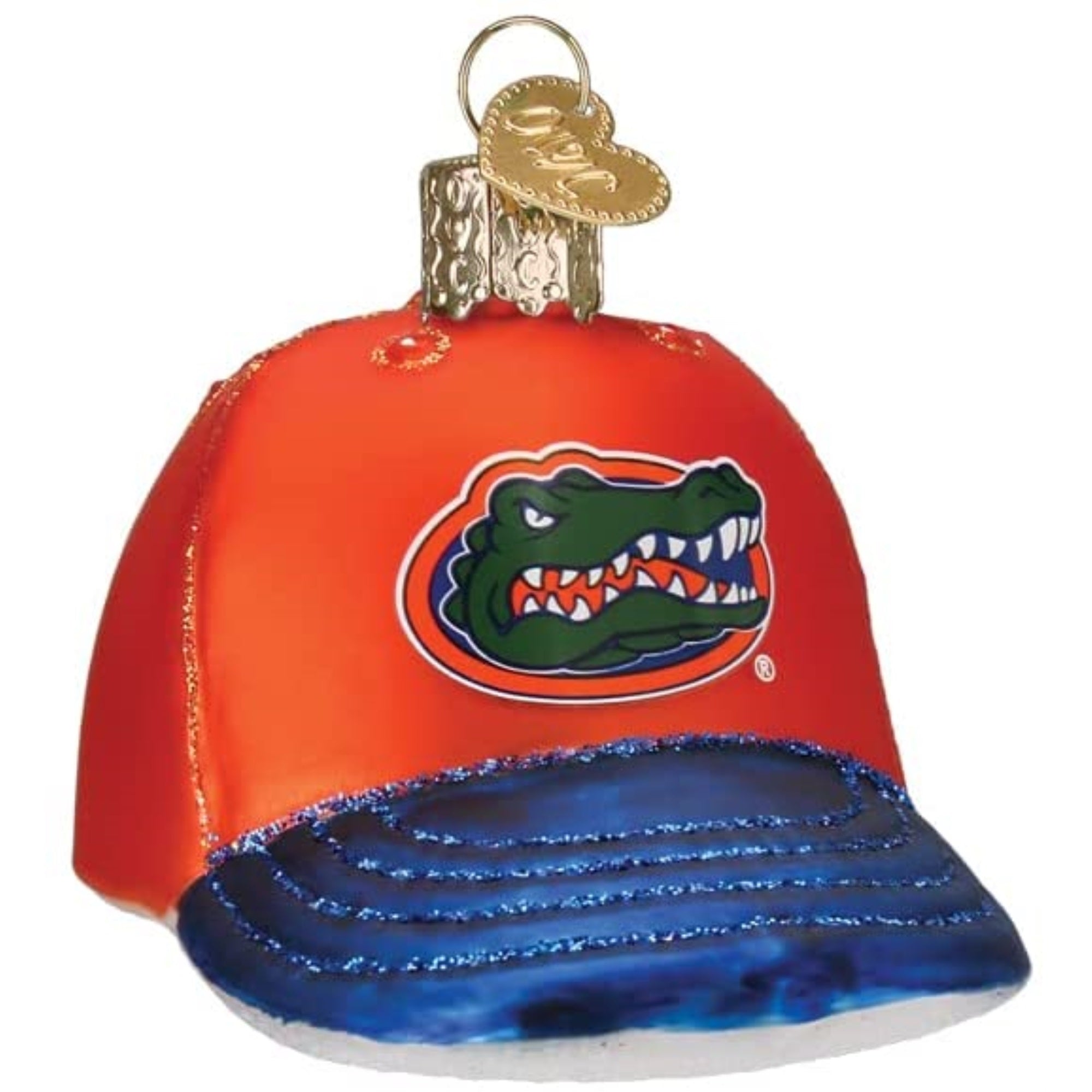 Old World Christmas Blown Glass Christmas Ornament, Florida Gators Baseball Cap