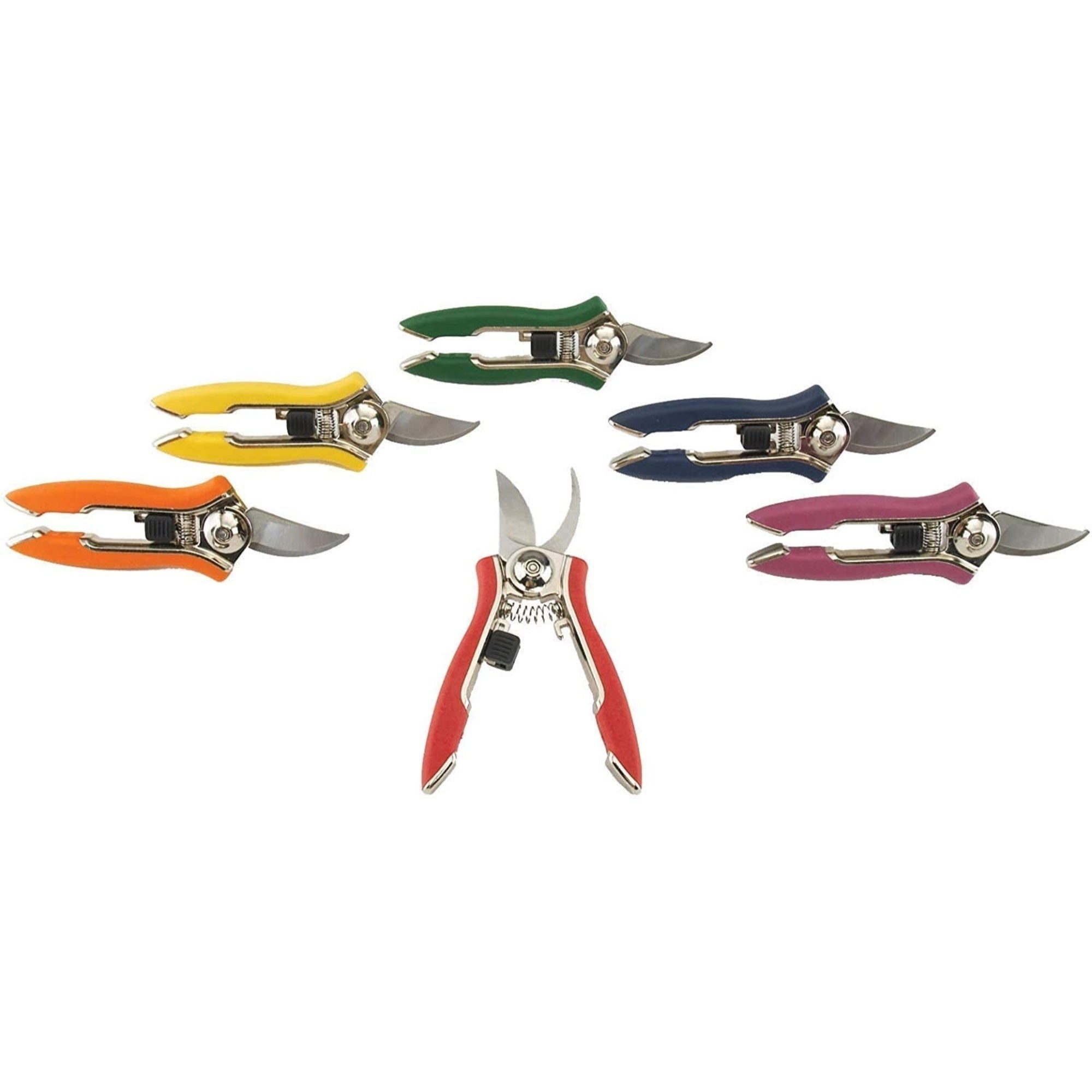 Dramm ColorPoint Compact Bypass Pruner, Assorted Colors, 6"