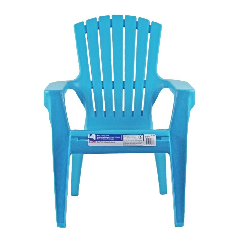 Adams Manufacturing Kid's Adirondack Stacking Chair, Pool Blue