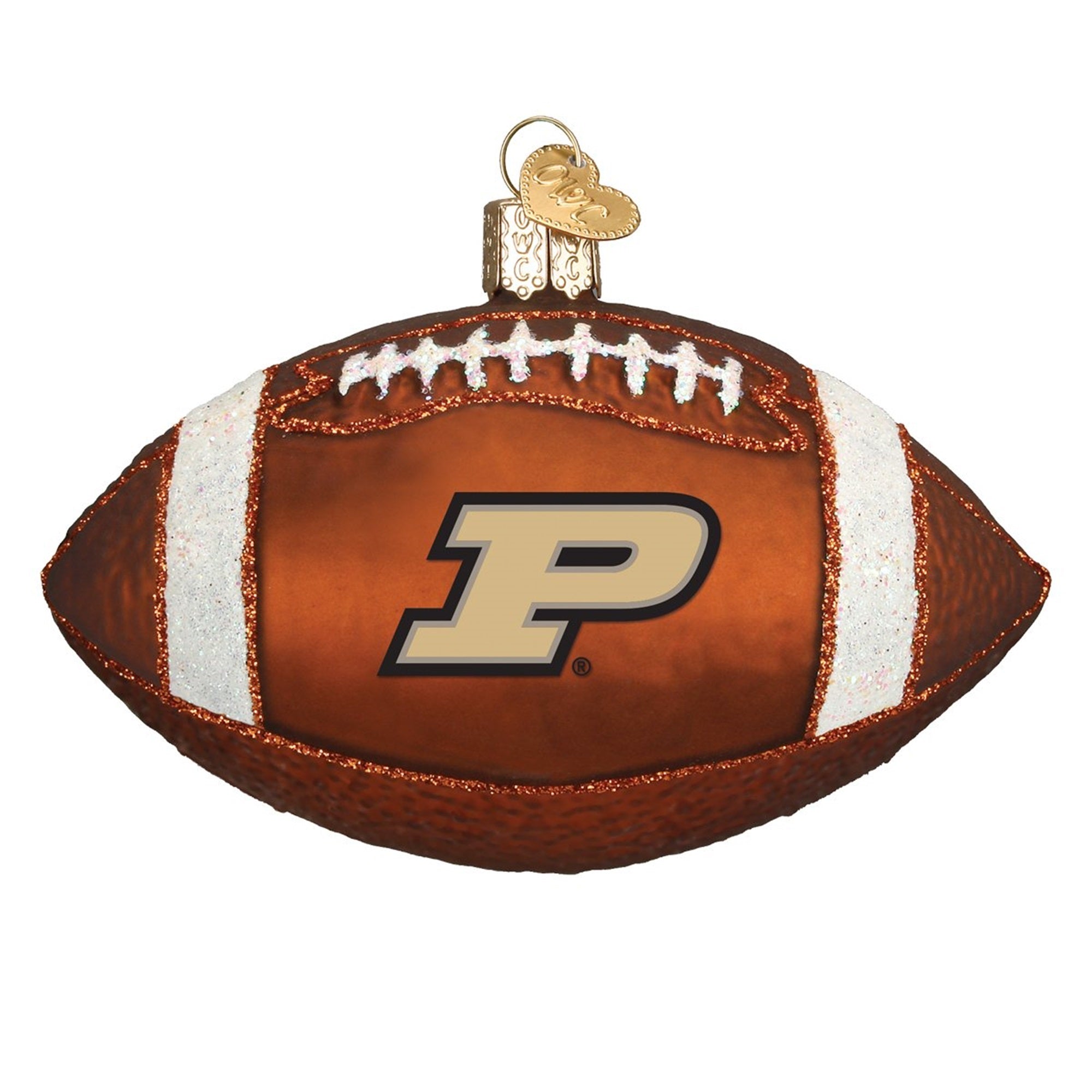 Old World Christmas Hanging Glass Tree Ornament, Purdue University Football