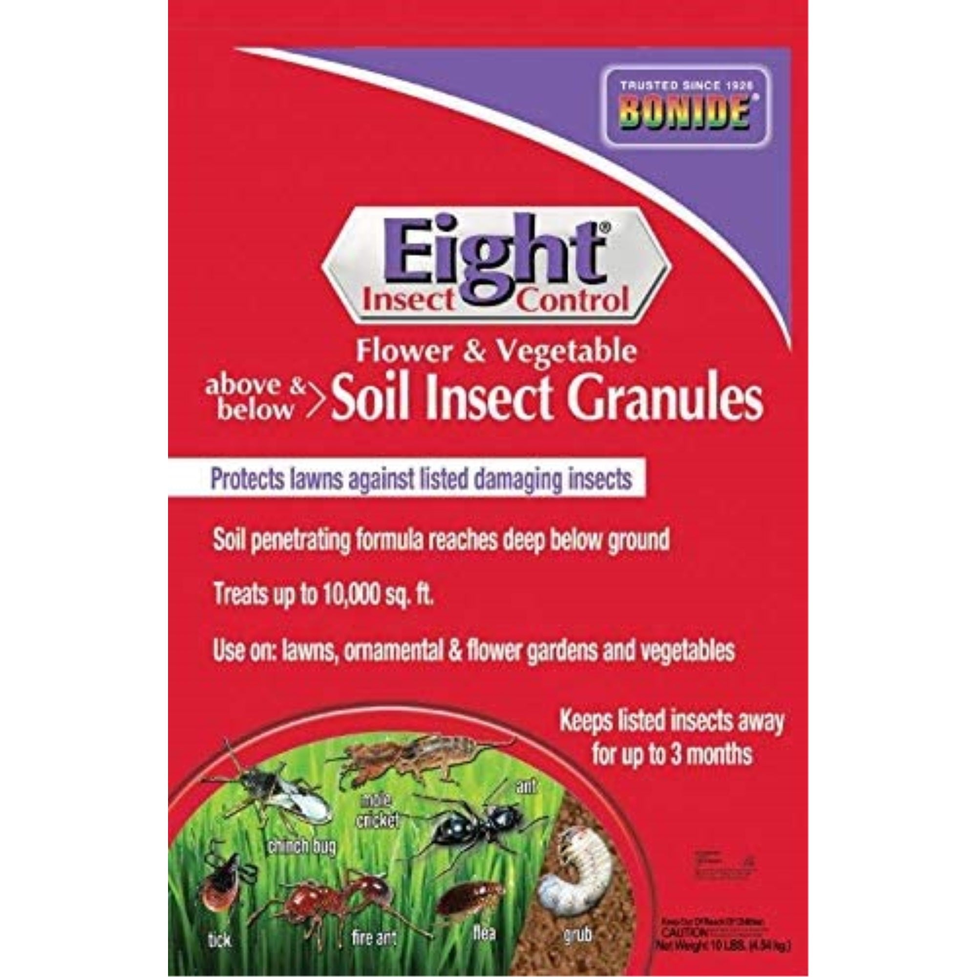 Bonide Eight Insect Control Flower & Vegetable Soil Insect Granules, 10lb