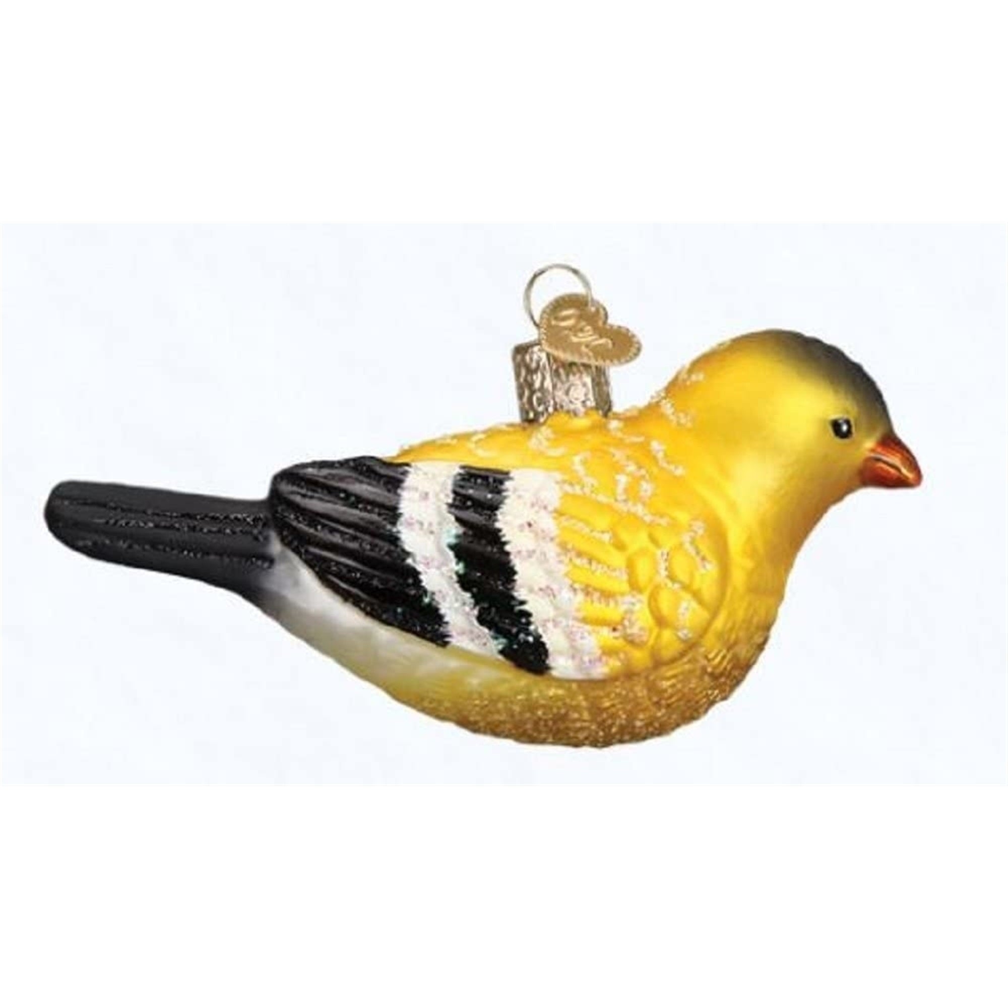 Old World Christmas Blown Glass Christmas Ornament, American Goldfinch