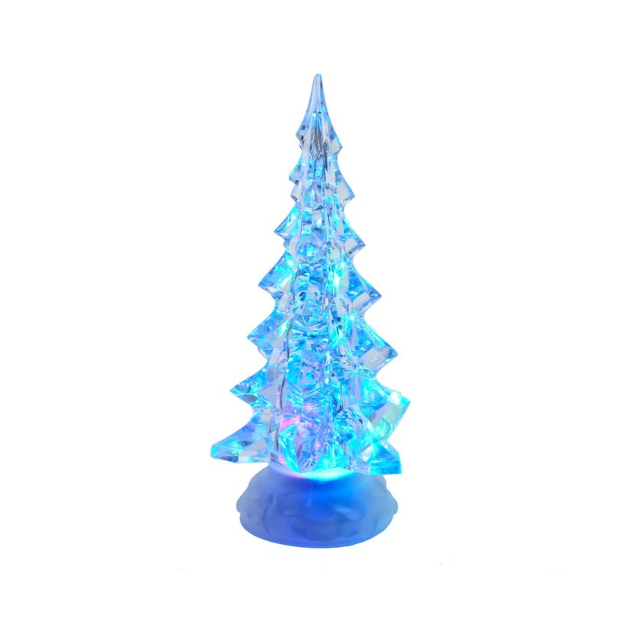 Kurt Adler Battery-Operated LED Lighted Christmas Tree Table Piece, 10.25"