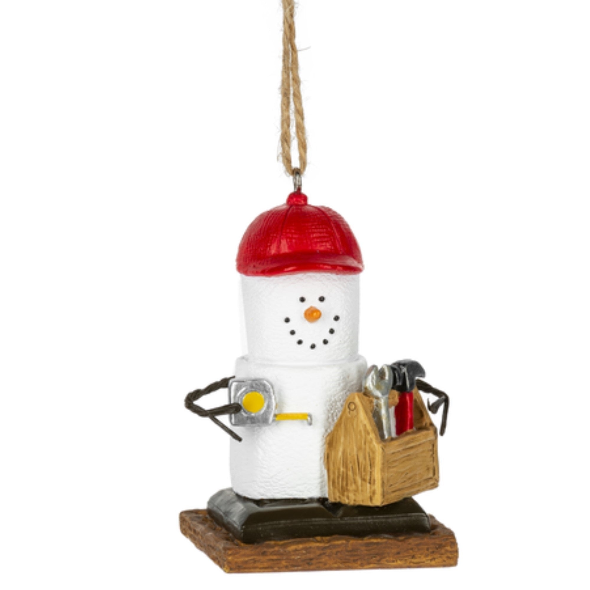 Ganz Smores DIY Snowman Resin Holiday Christmas Ornament, 3"