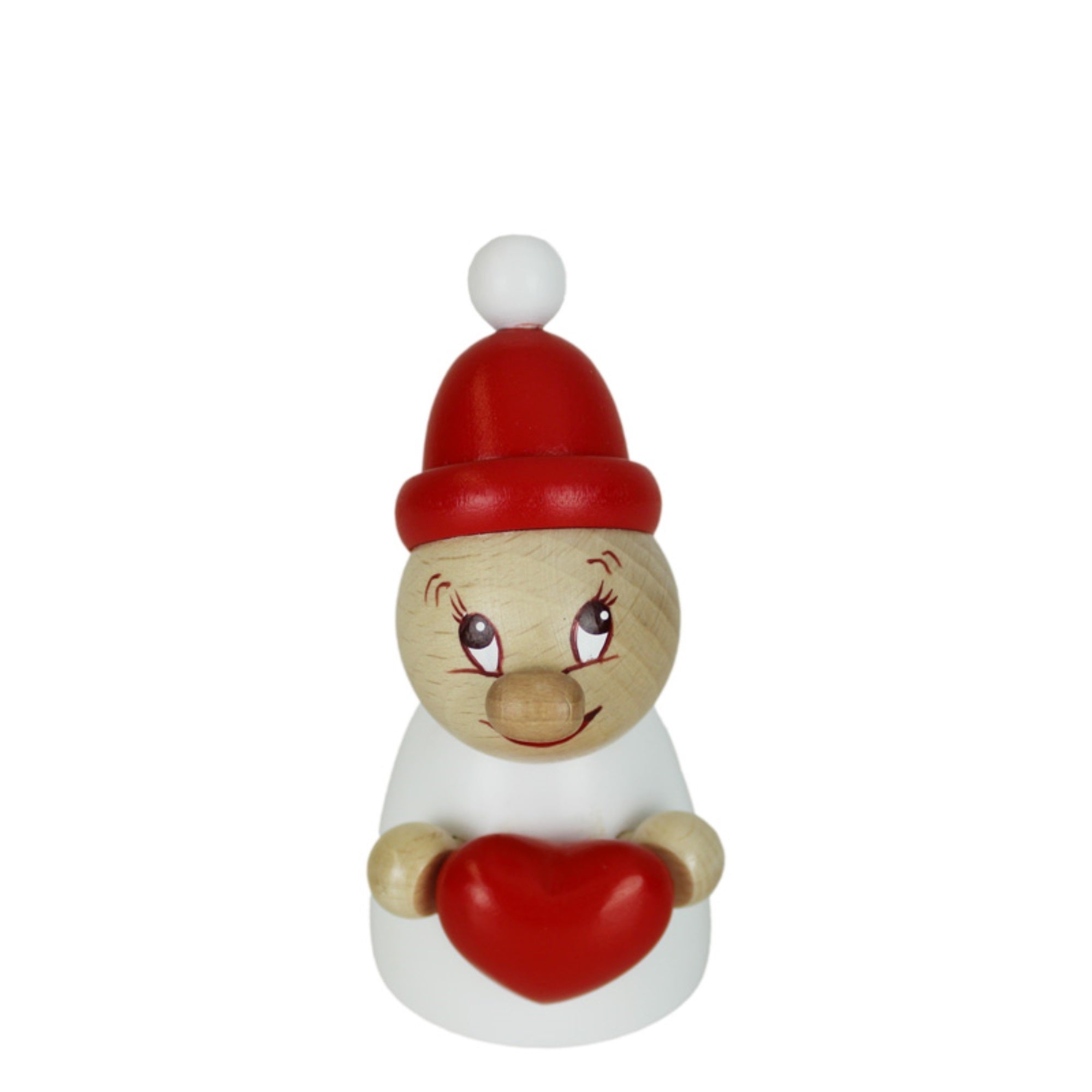 Steinbach Clumsy Mini Collection, Valentine w/ Wooden Beanie & Small Bobble 4.7"