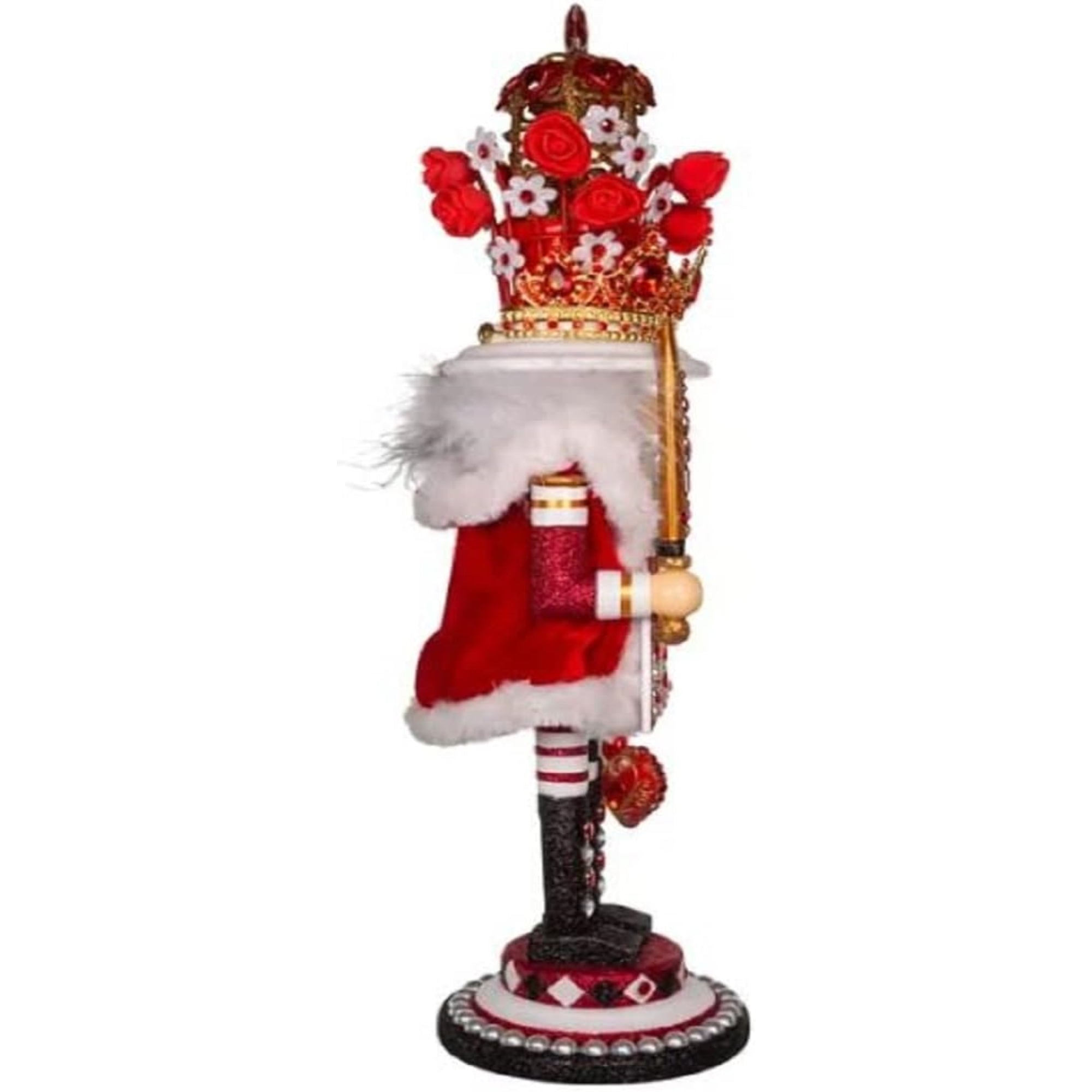 Kurt Adler Hollywood King of Hearts Nutcracker, Multicolored, 18"