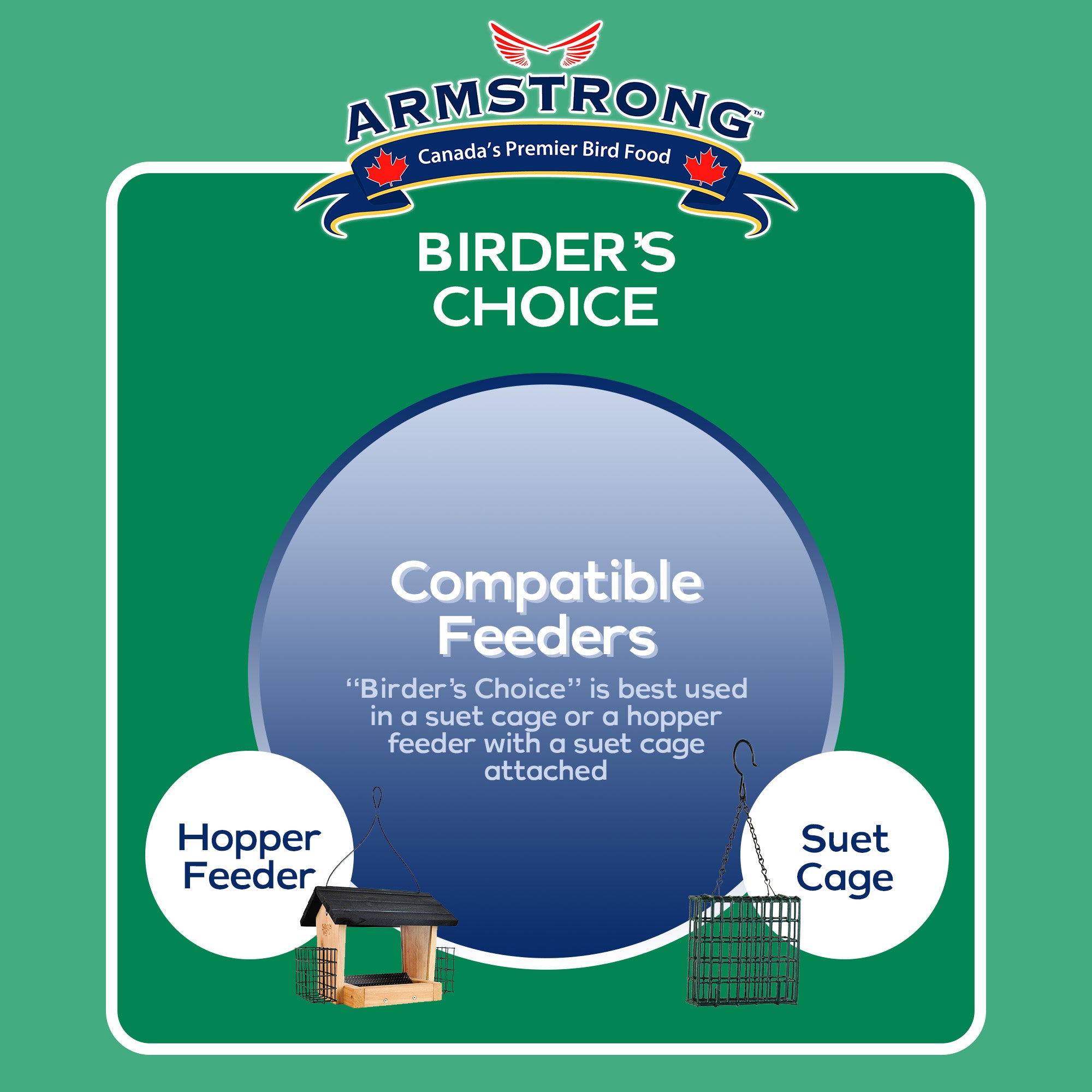 Armstrong Wild Bird Food Birder's Choice Suet Cake