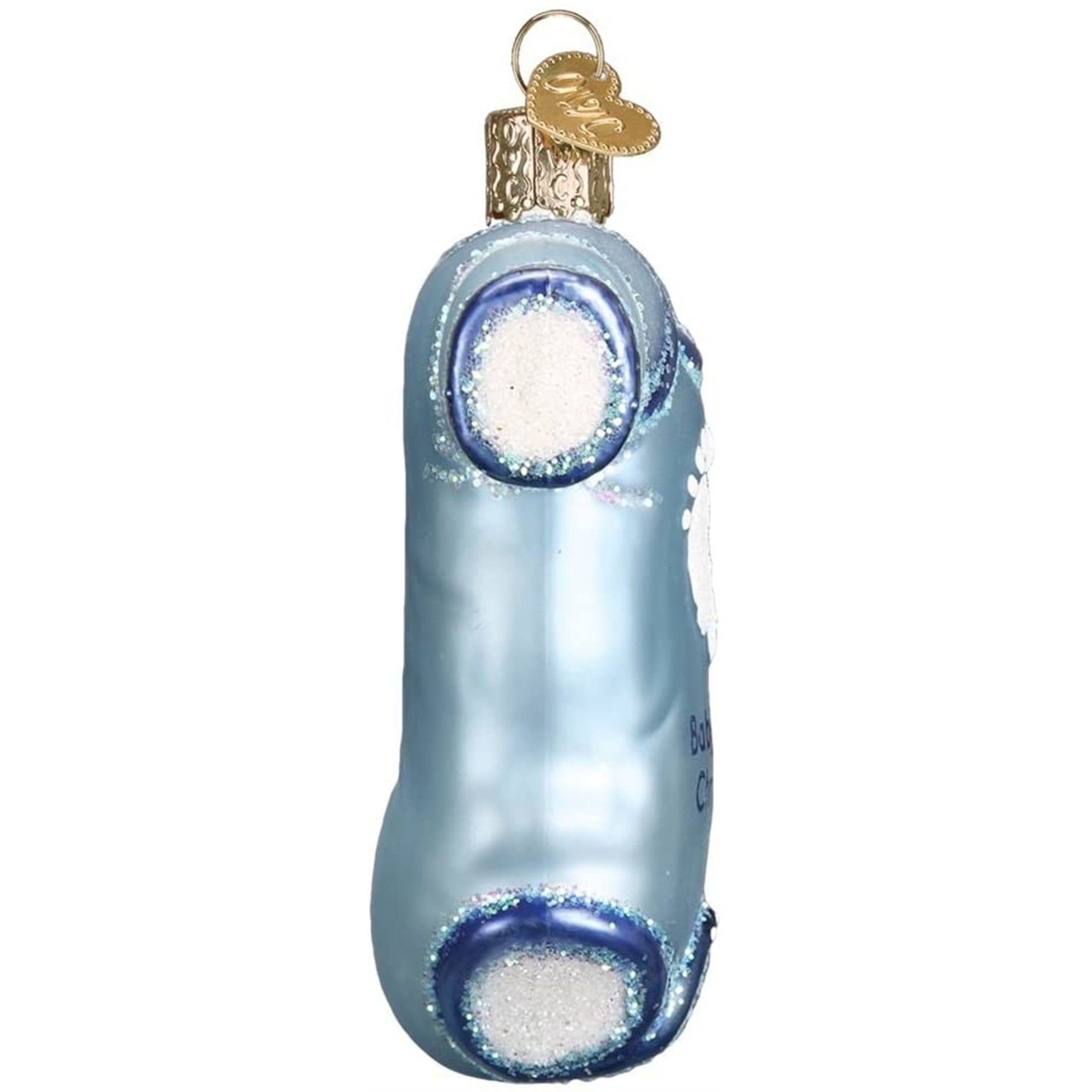 Old World Christmas Blue Baby One Piece Glass Blown Ornament