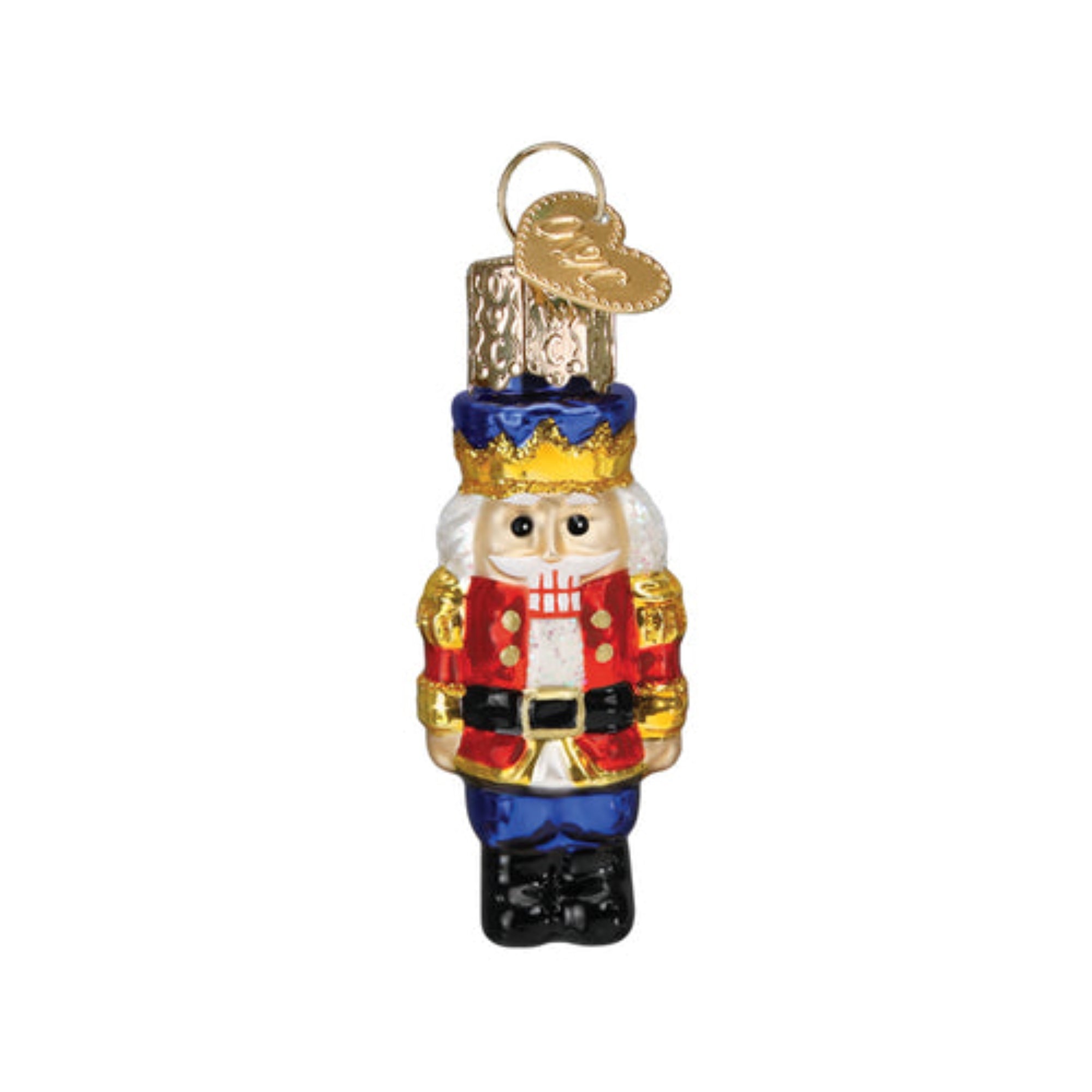 Old World Christmas Mini Nutcracker Soldier Blown Glass Holiday Ornament For Tree