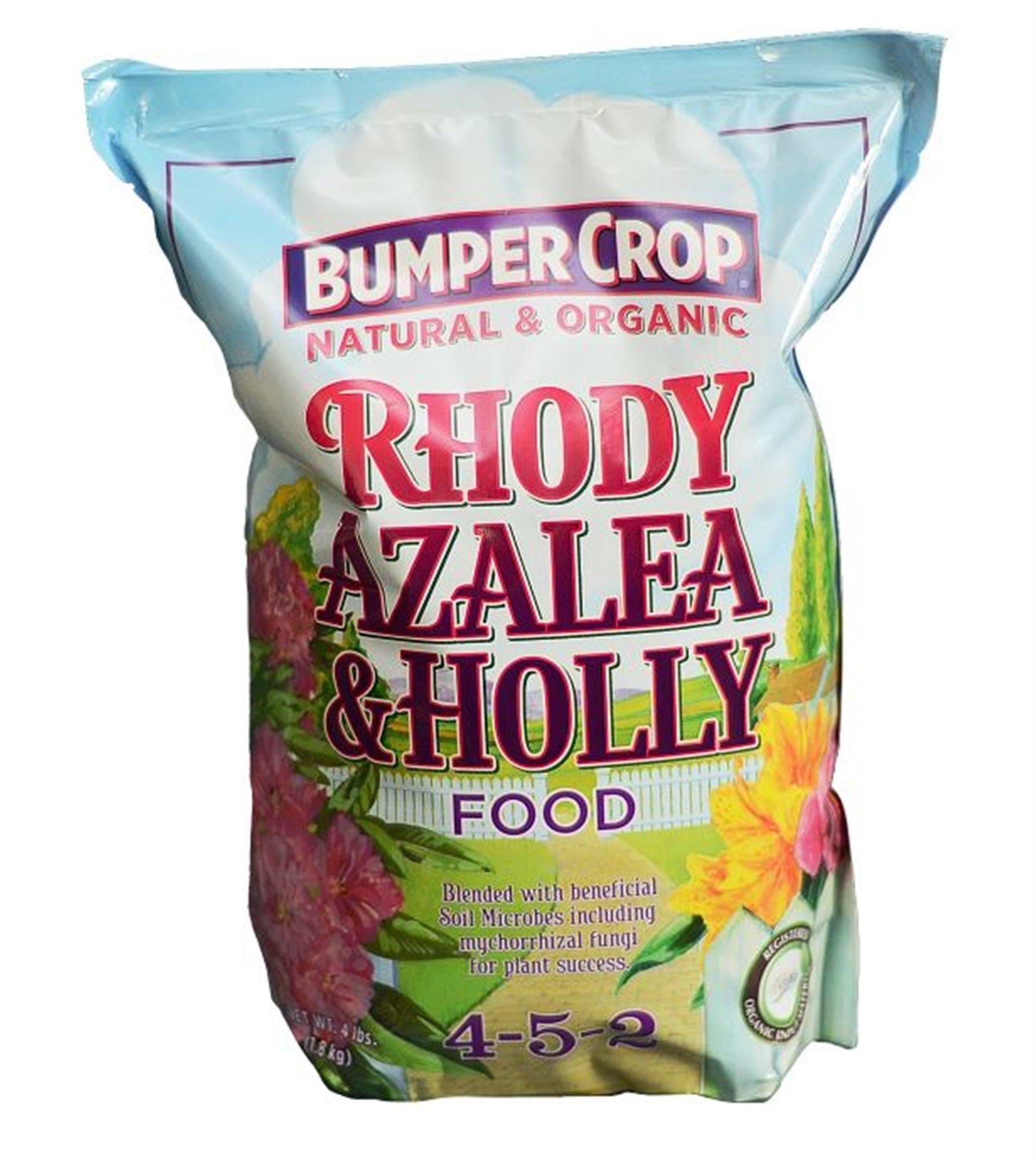 Bumper Crop Natural and Organic Rhody, Azalea & Holly Food 4-5-2, 12lb Bag