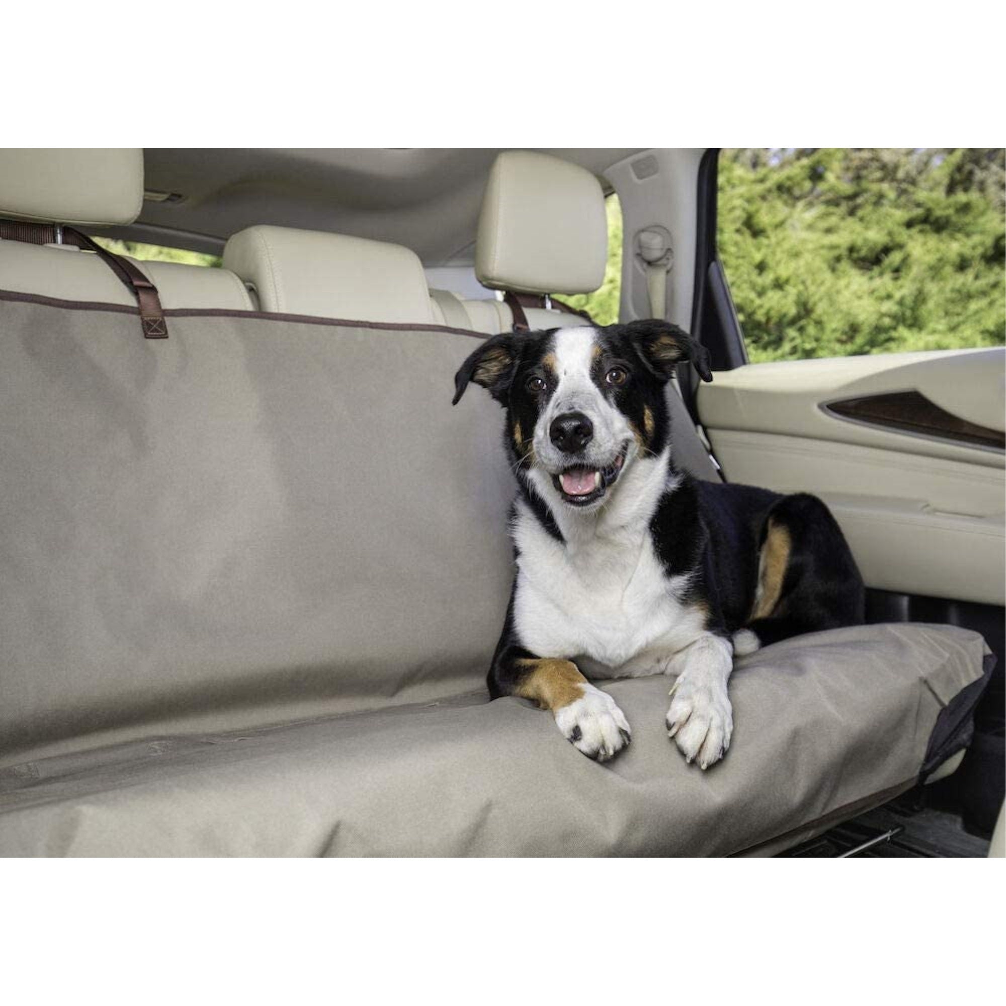 PetSafe Happy Ride Waterproof Bench Cover for Pets, Fits Most Vehicles, Tan