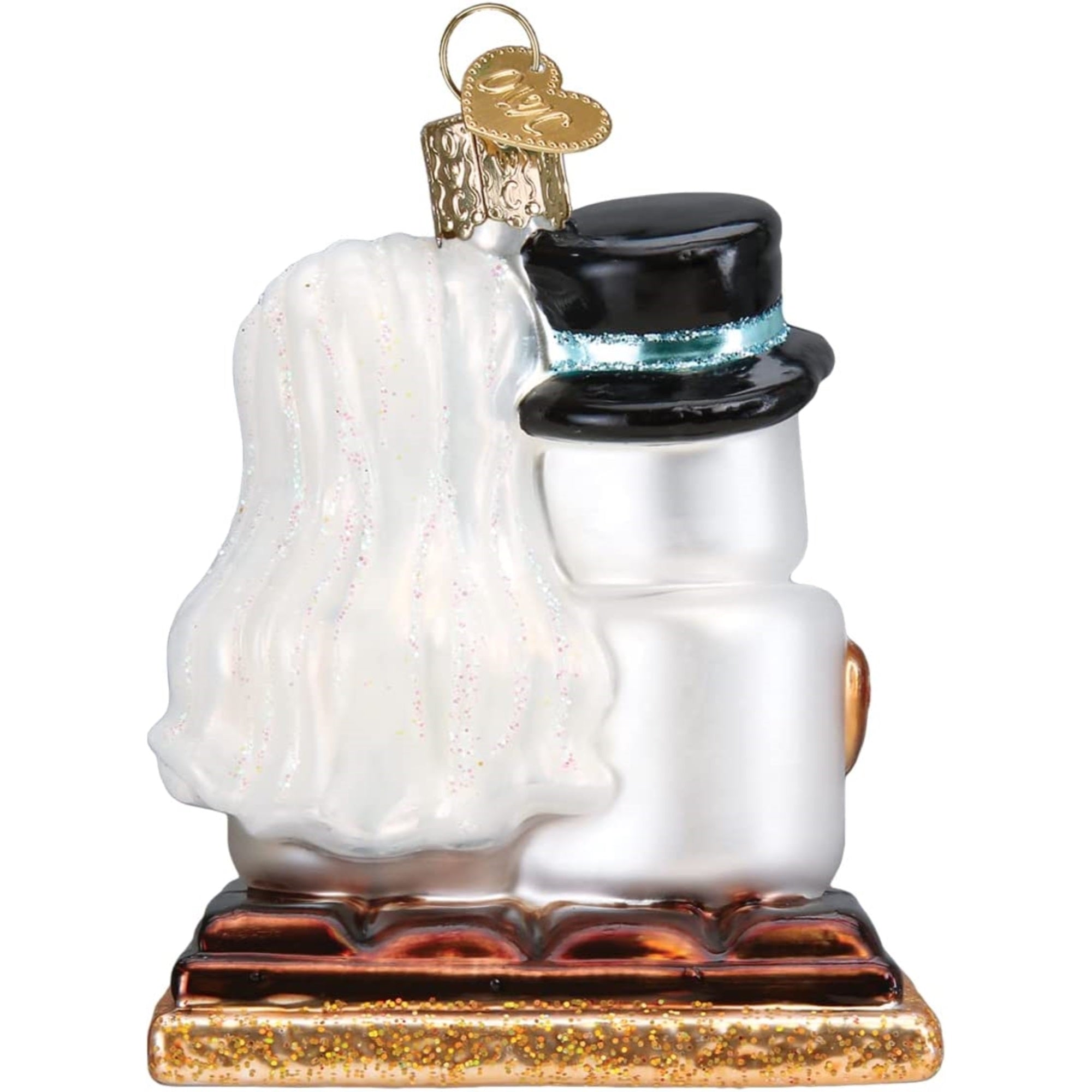 Old World Christmas Blown Glass Christmas Ornament, S'Mores In-Love