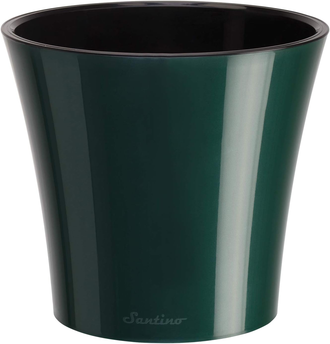 Decopots Plastic Round Contemporary Flower Pot with Drainage Planter