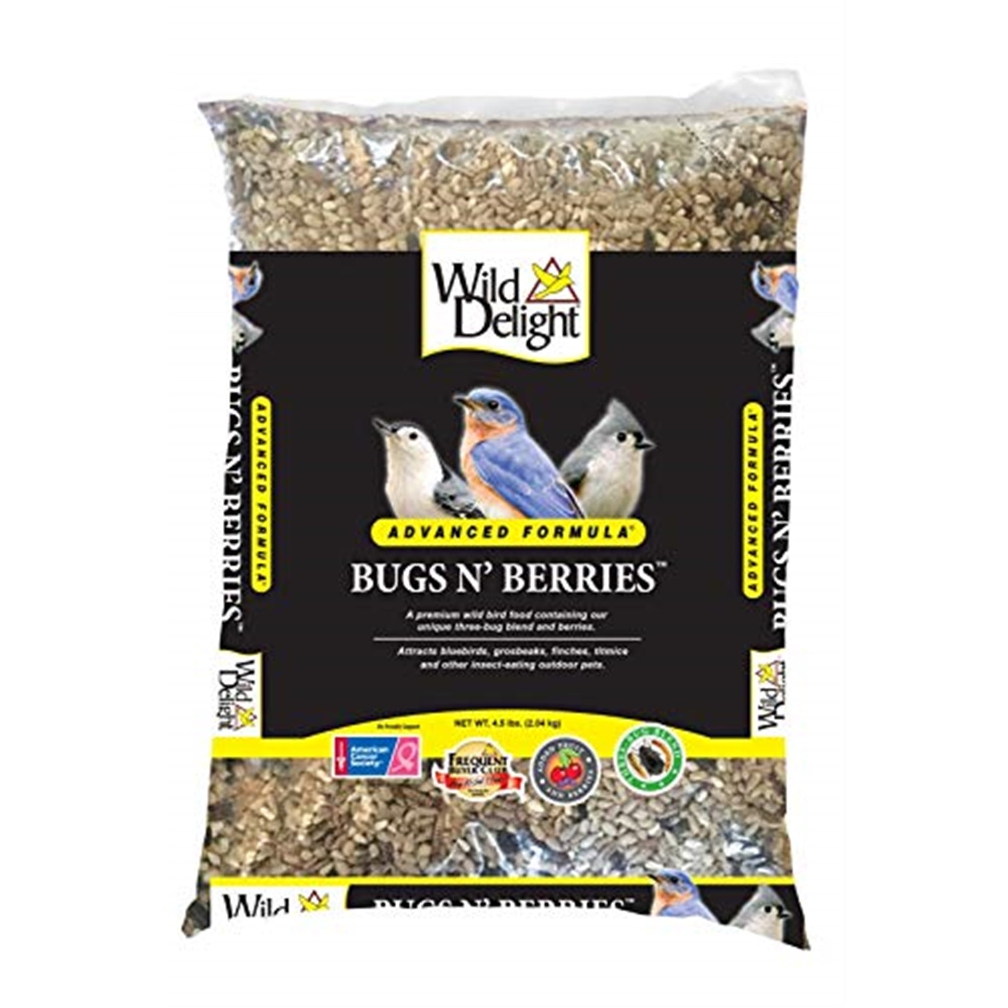 Wild Delight Bugs N' Berries Wild Bird Food, 4.5 Lb