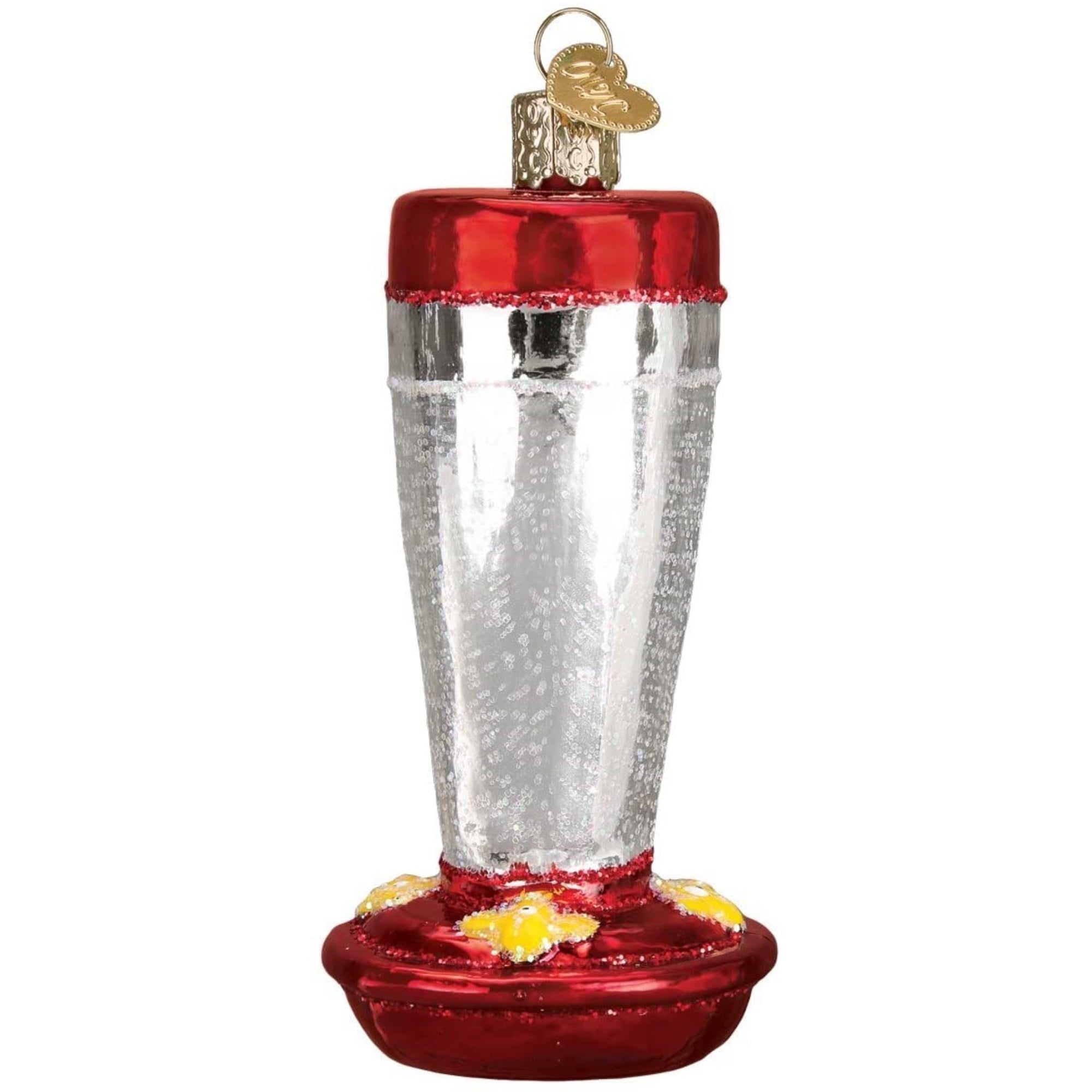 Old World Christmas Glass Blown Tree Ornament, Hummingbird Feeder