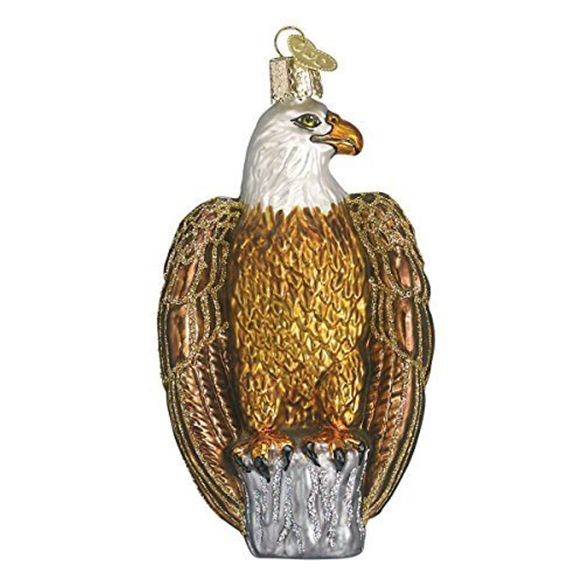 Old World Christmas Blown Glass Christmas Ornament, Bald Eagle