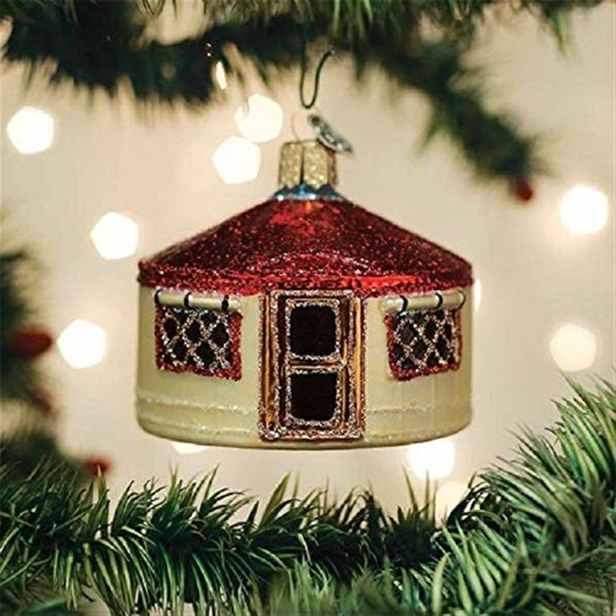 Old World Christmas Blown Glass Christmas Ornament, Yurt