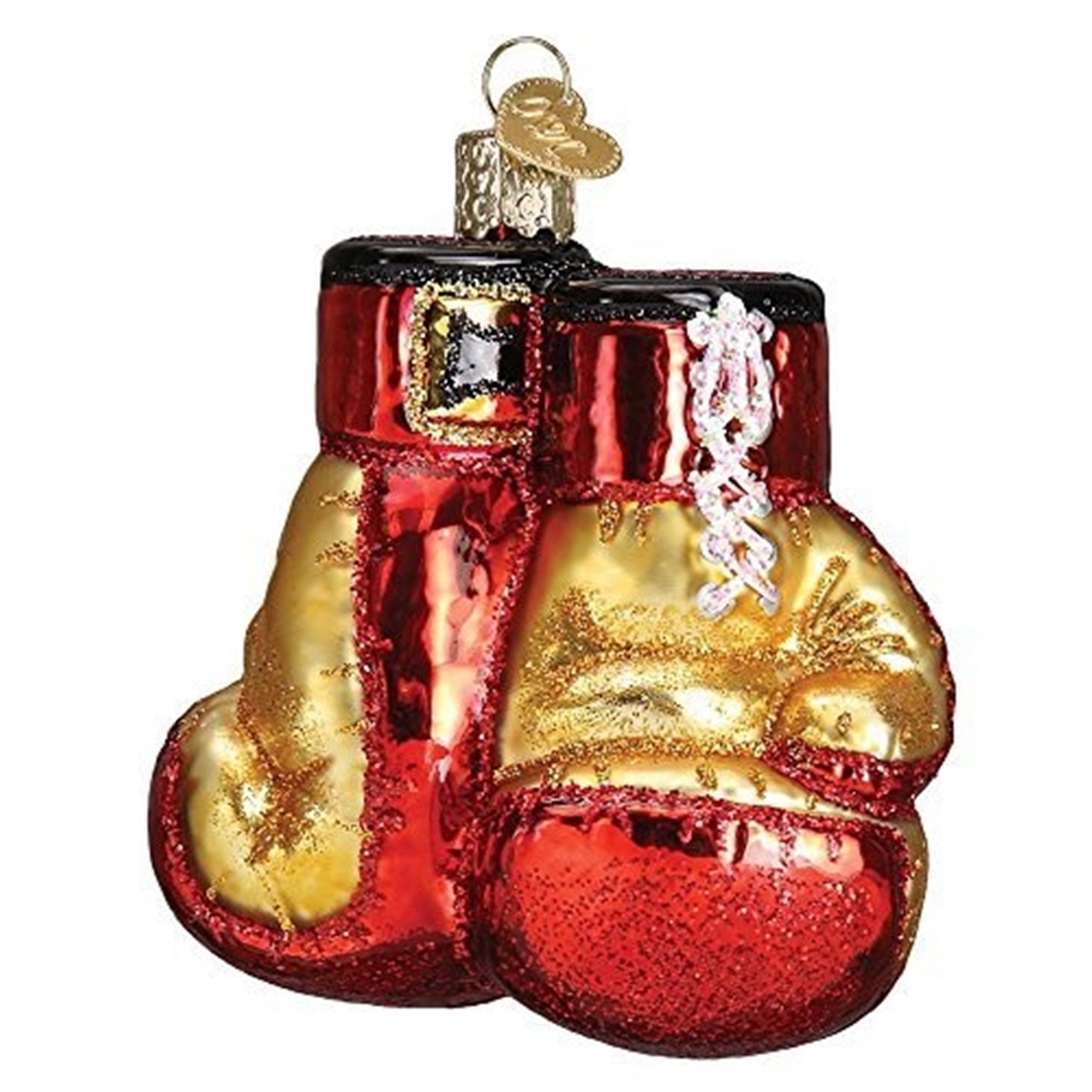 Old World Christmas Boxing Gloves Glass Blown Ornament